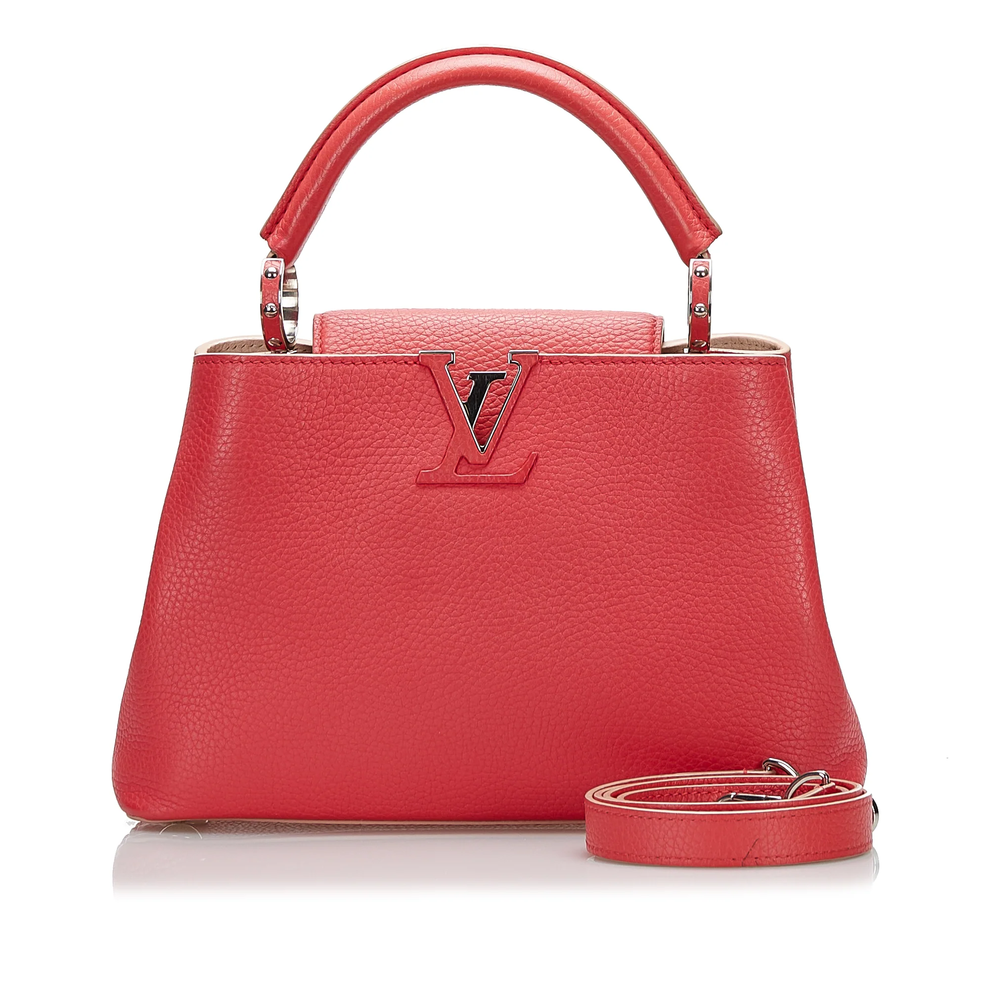 Louis Vuitton | Pre-Owned Taurillon Capucines BB | Red - Image 6