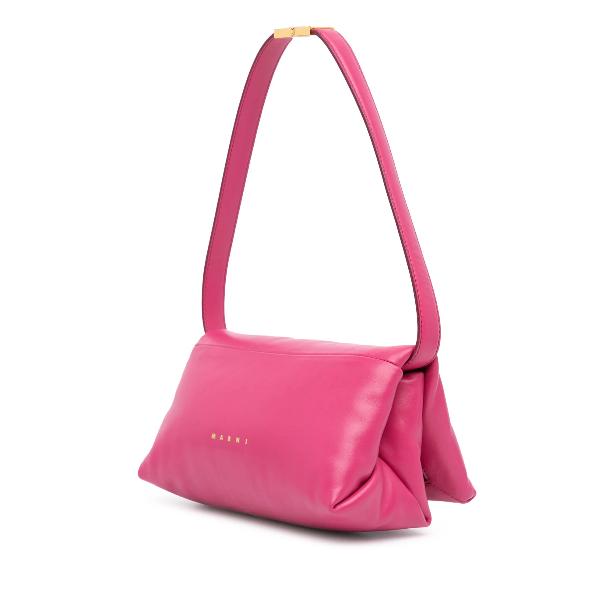 Marni | Pre-Owned Small Leather Prisma Crossbody | Pink/Hot Pink - Image 5