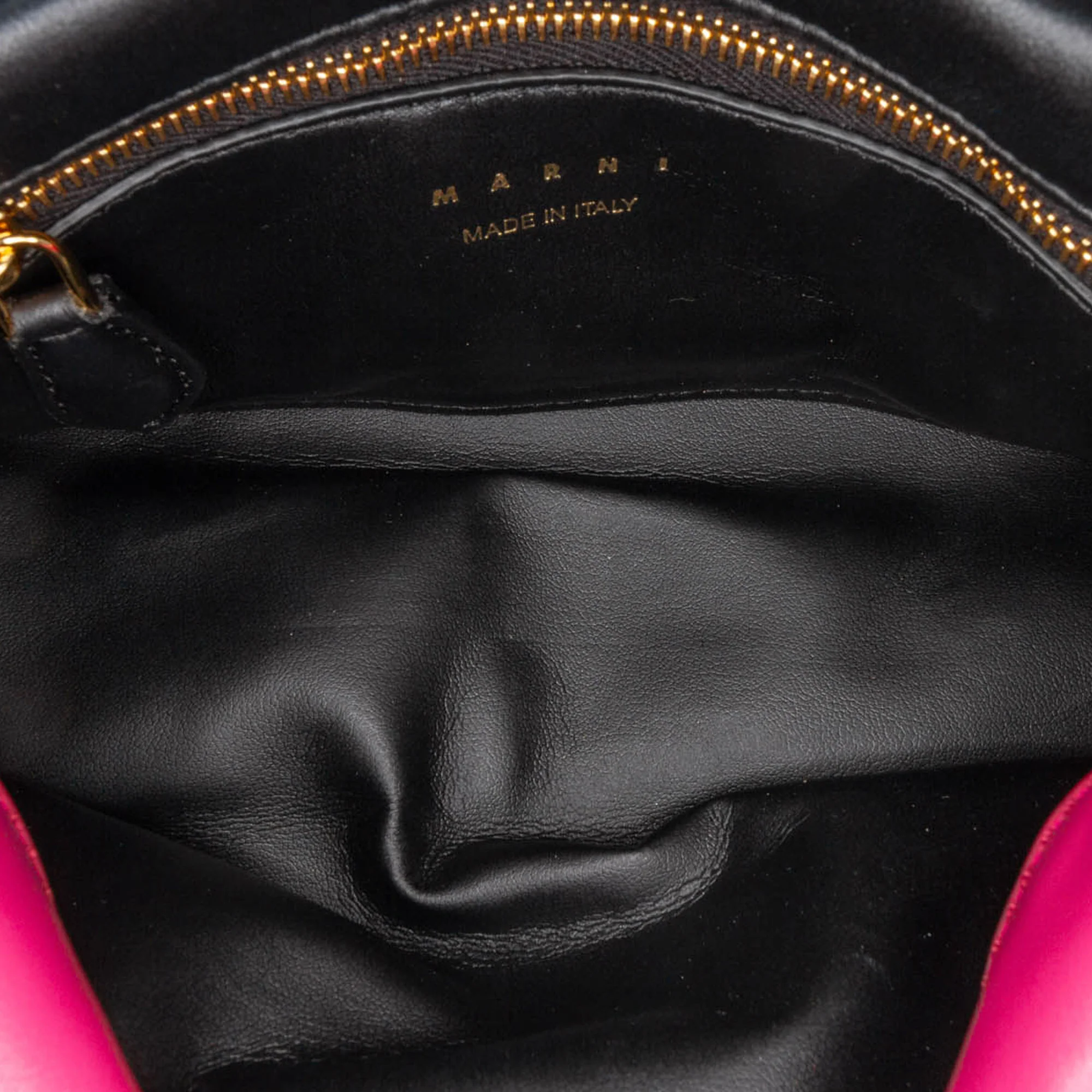Marni | Pre-Owned Small Leather Prisma Crossbody | Pink/Hot Pink - Image 7