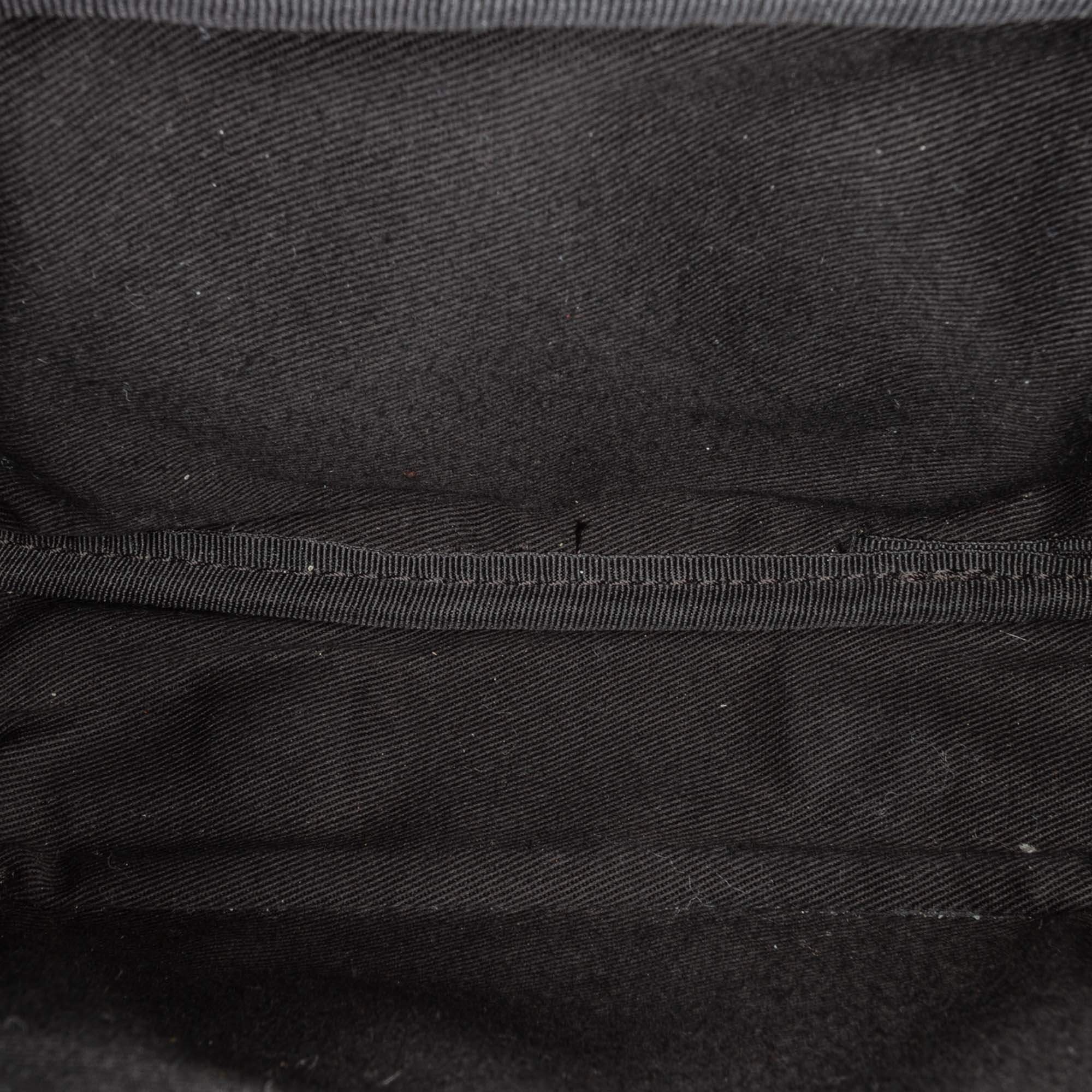 MCM | Pre-Owned Visetos Coated Canvas Triple Sling Bag | Black - Image 7
