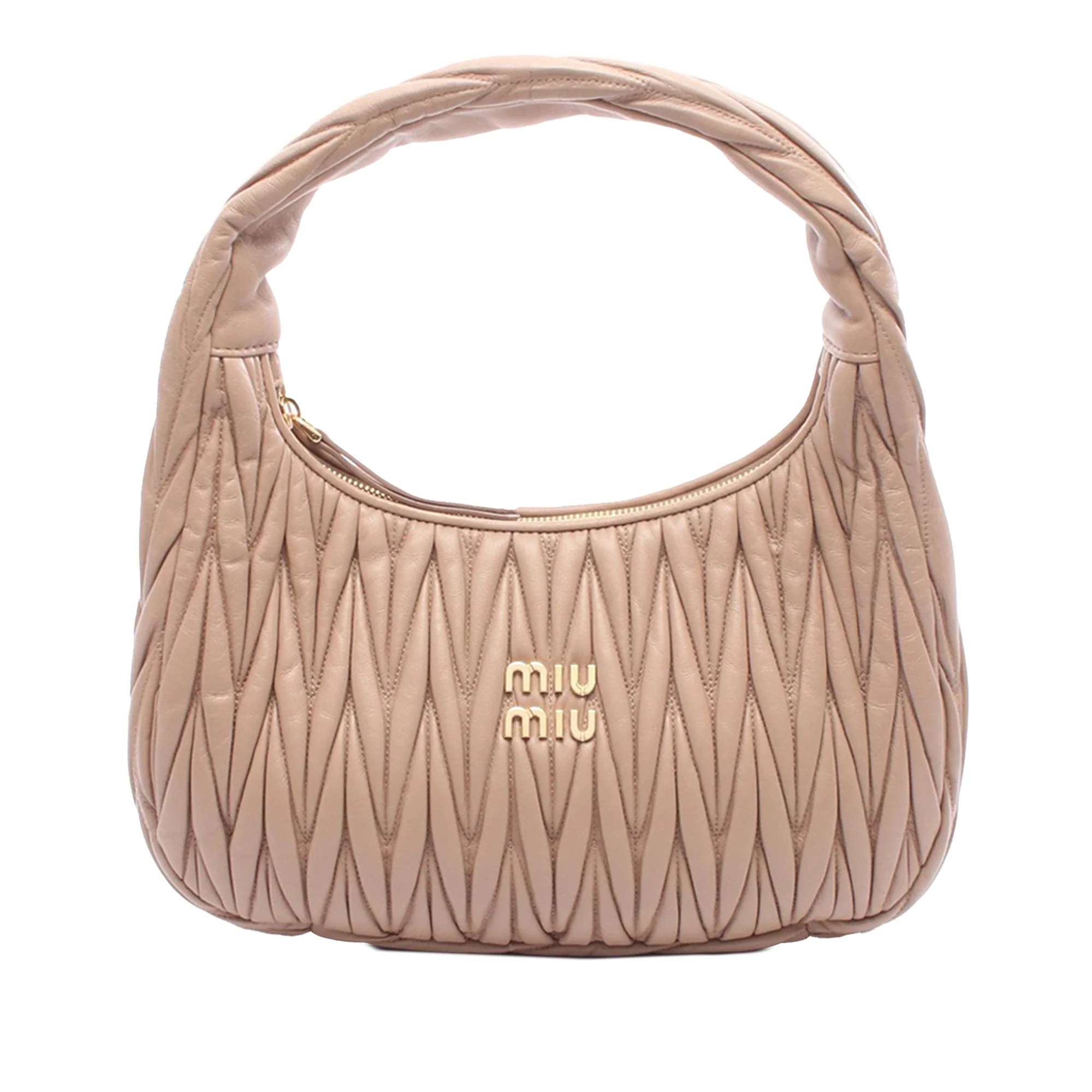 Miu Miu | Pre-Owned Leather Wonder Hobo | Pink