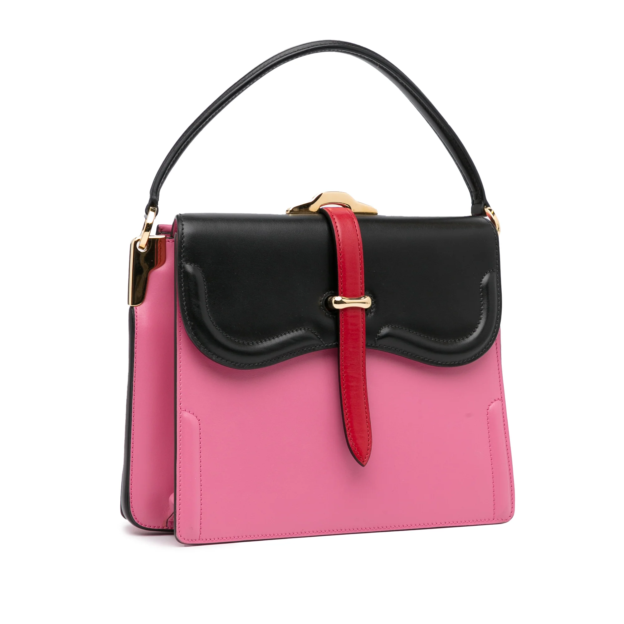 Prada | Pre-Owned Belle Satchel | Pink - Image 4
