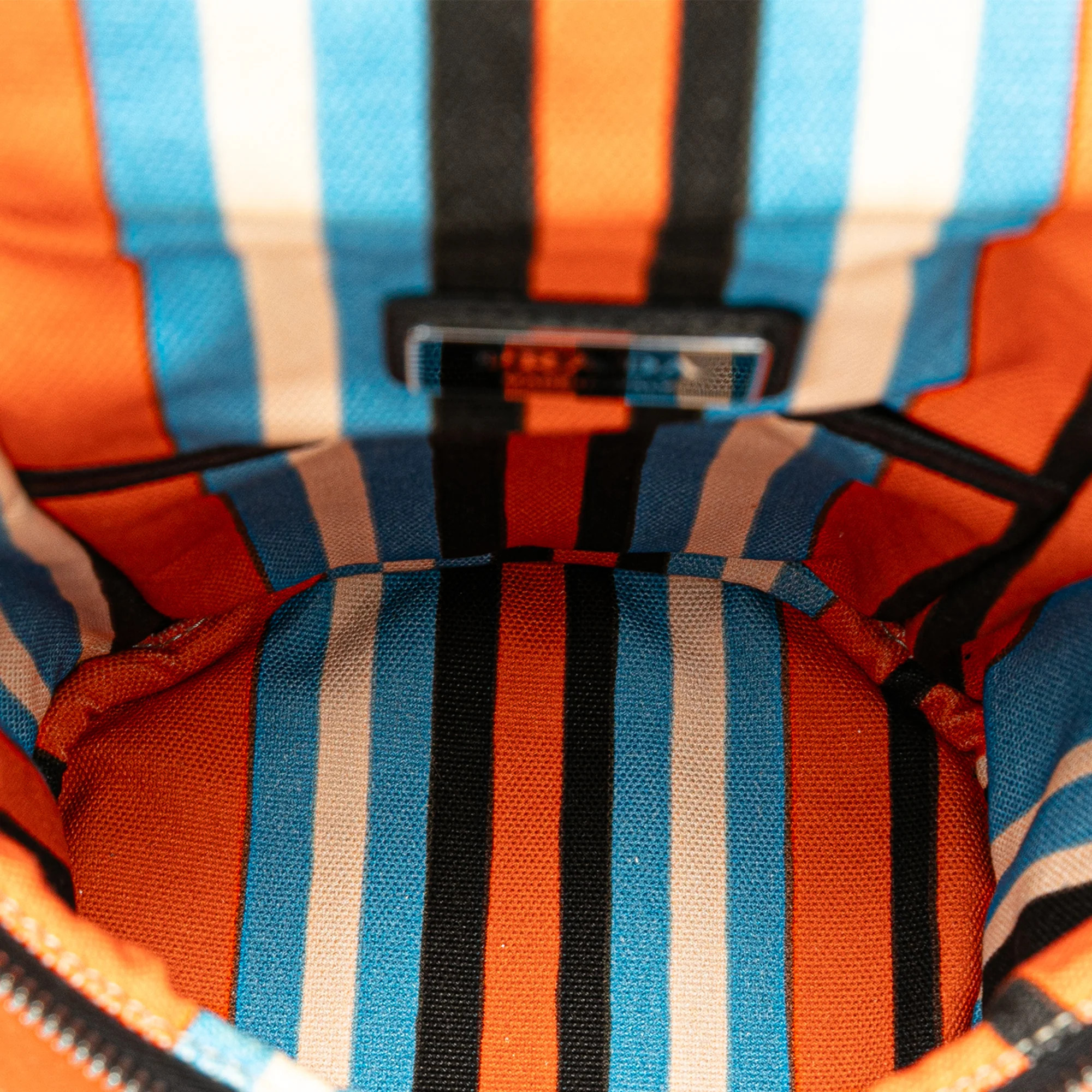 Prada | Pre-Owned Canvas Canapa Baiadera Crossbody | Orange - Image 7