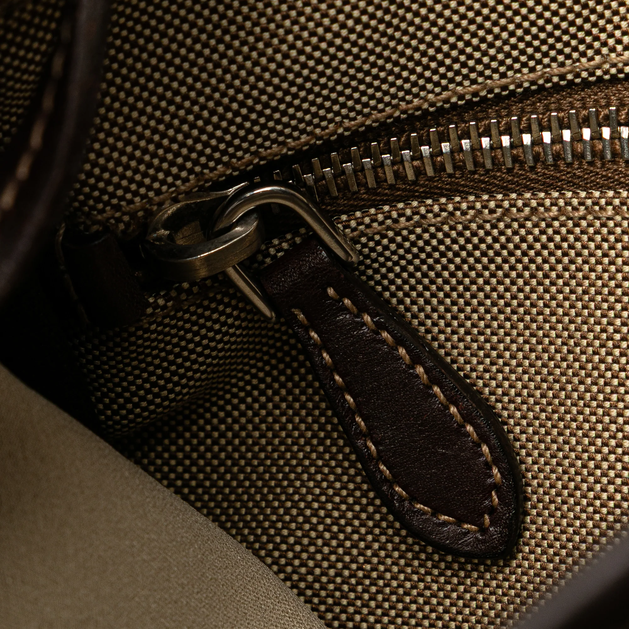 Prada | Pre-Owned Canvas Canapa Logo Crossbody | Beige - Image 12