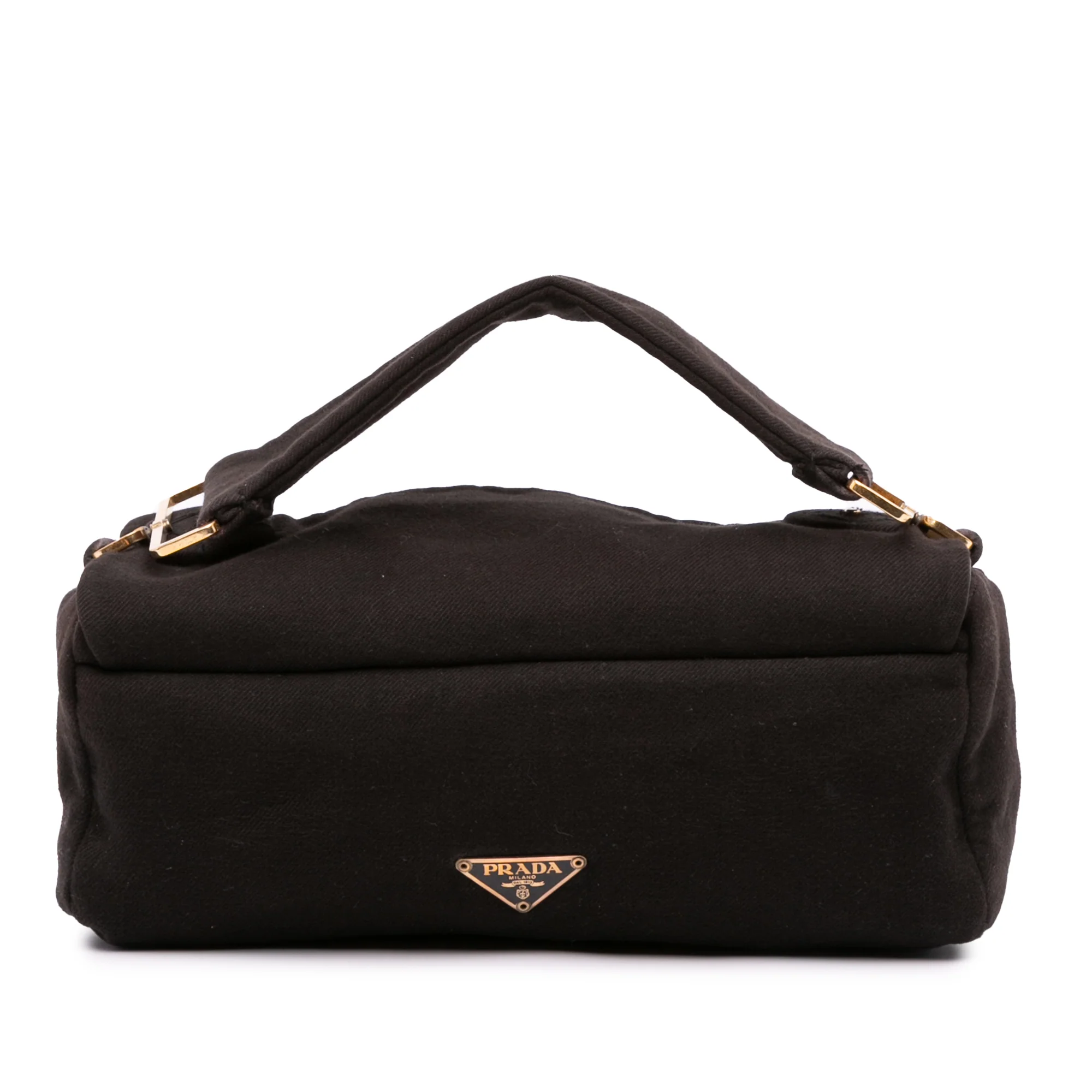 Prada | Pre-Owned Jersey Handbag | Black