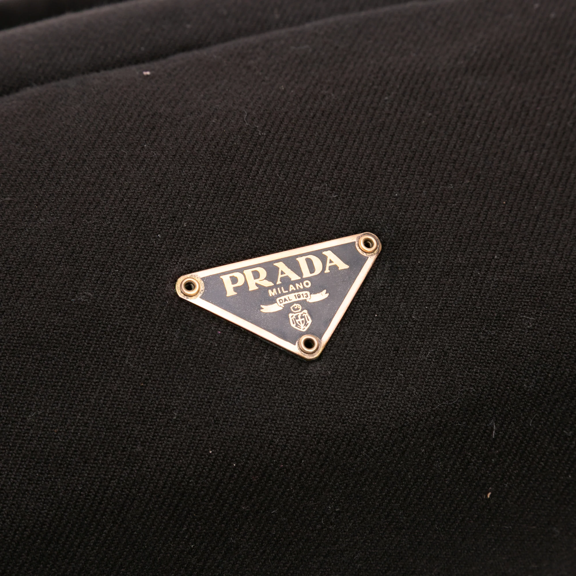 Prada | Pre-Owned Jersey Handbag | Black - Image 10