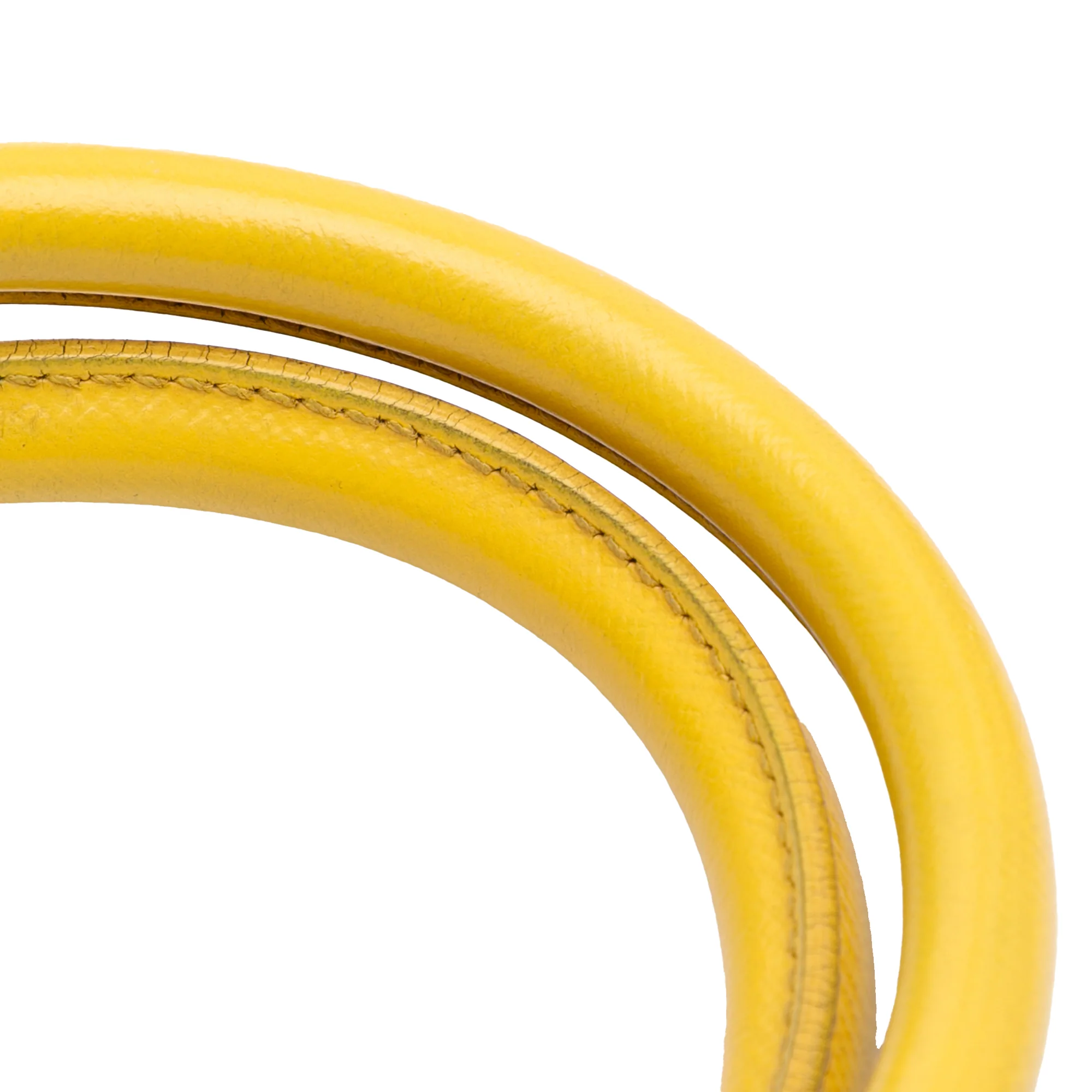 Prada | Pre-Owned Large Saffiano Lux Promenade Satchel | Yellow - Image 2