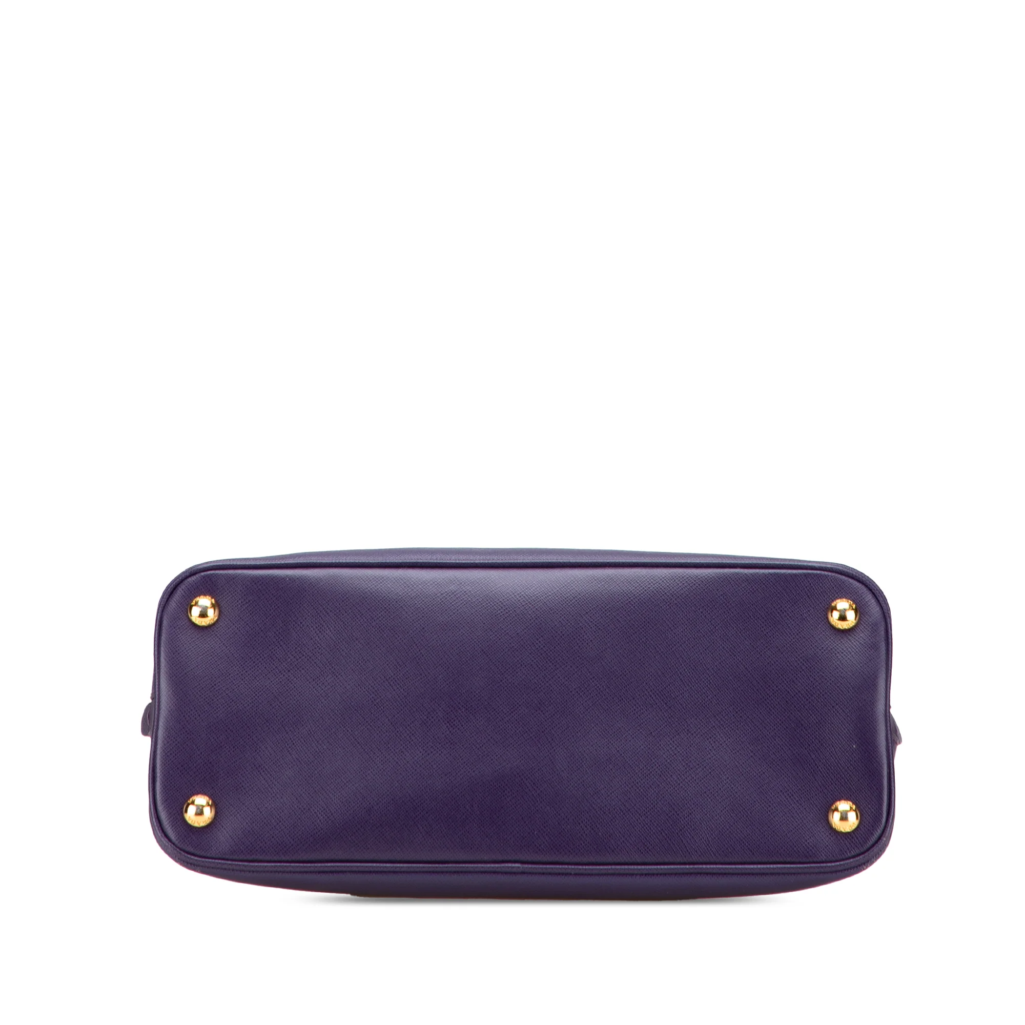 Prada | Pre-Owned Medium Saffiano Lux Promenade Satchel | Purple/Dark Purple - Image 4