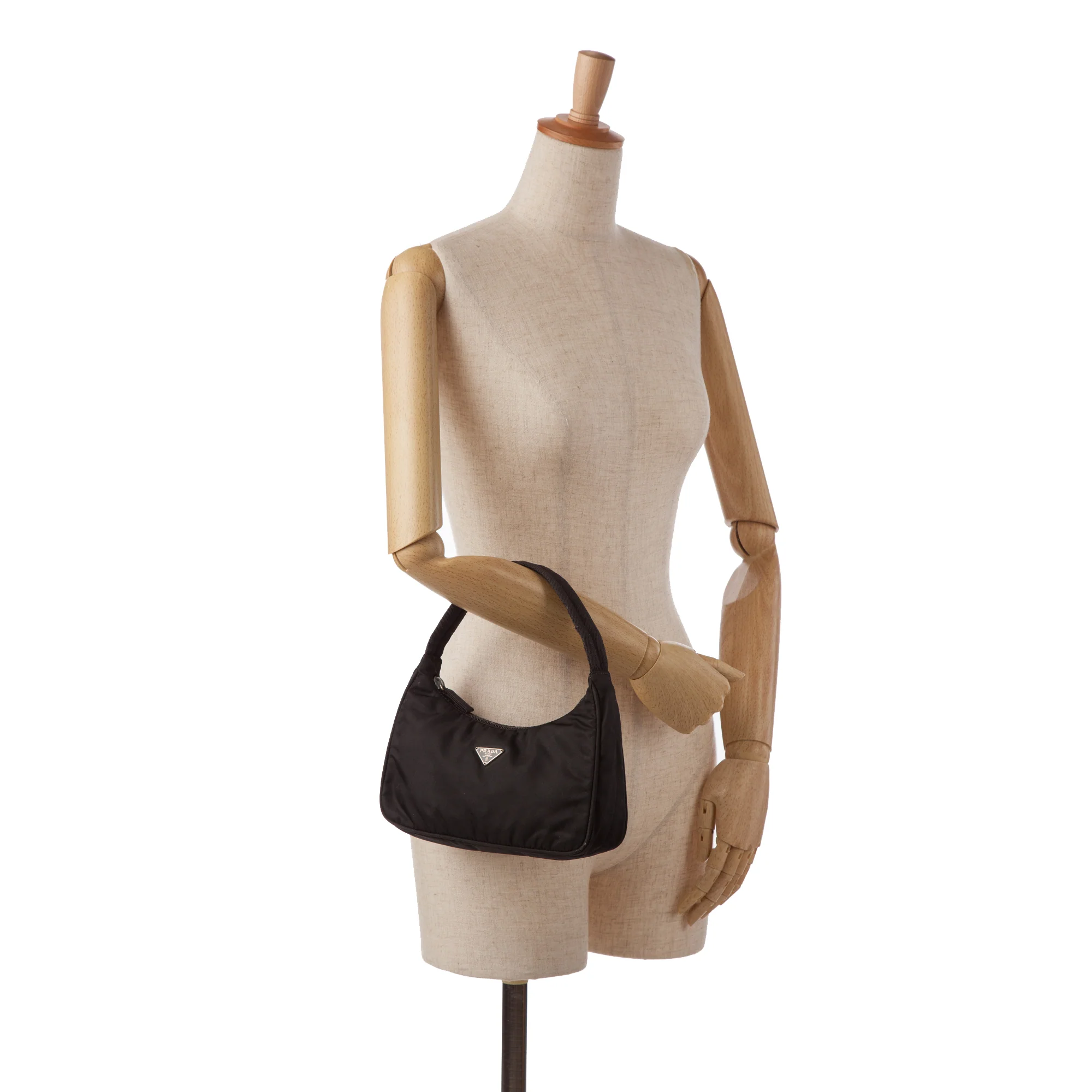 Prada | Pre-Owned Mini Re Nylon Re Edition 2000 Shoulder Bag | Black - Image 13