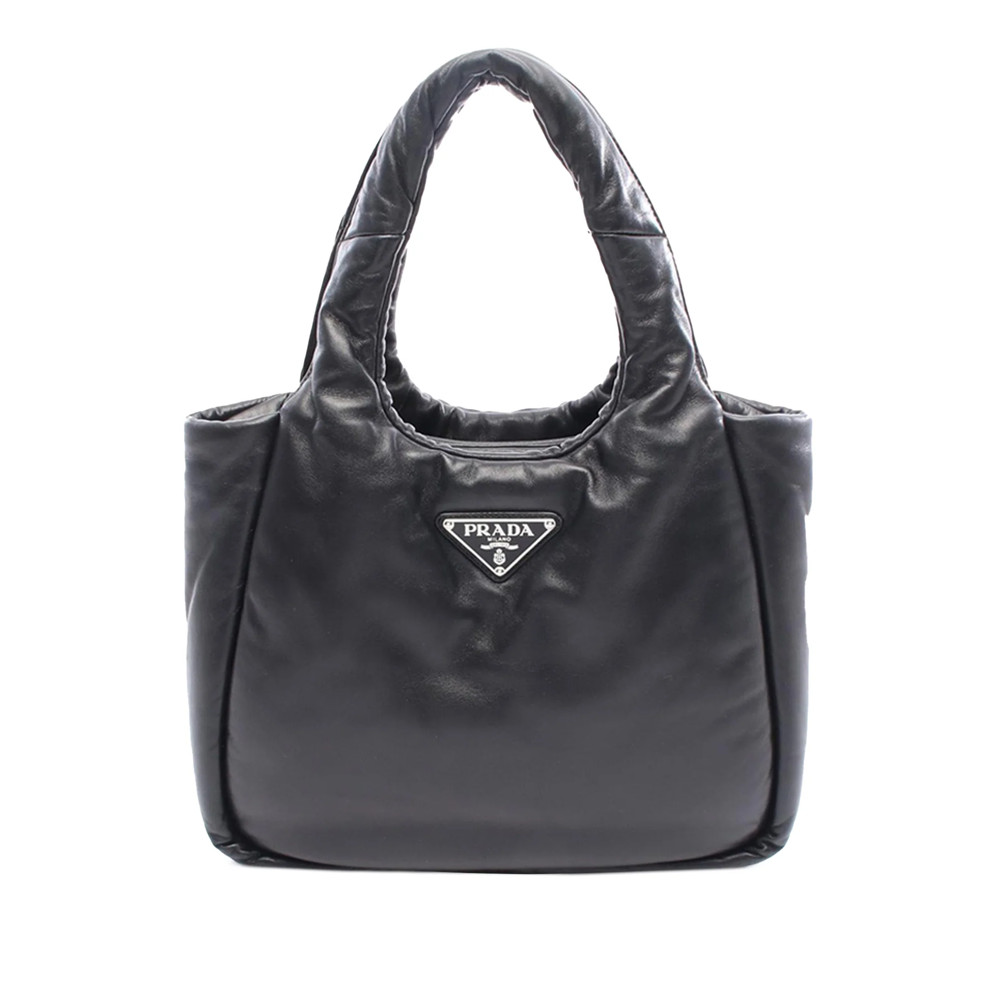 Prada | Pre-Owned Padded Soft Nappa Bag | Black