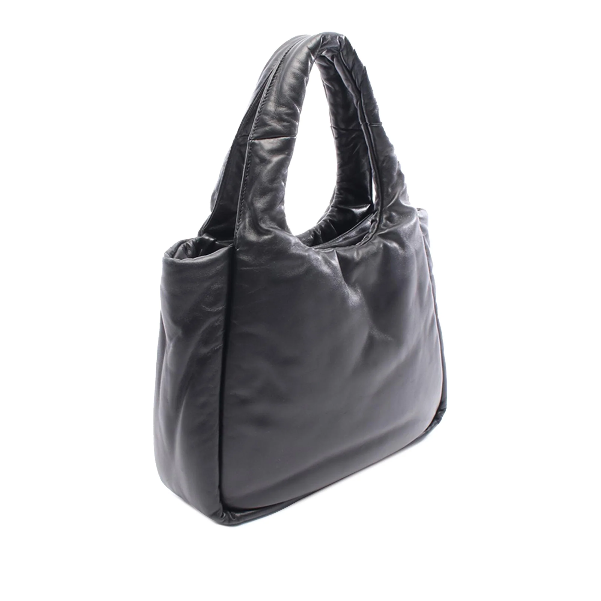 Prada | Pre-Owned Padded Soft Nappa Bag | Black - Image 2