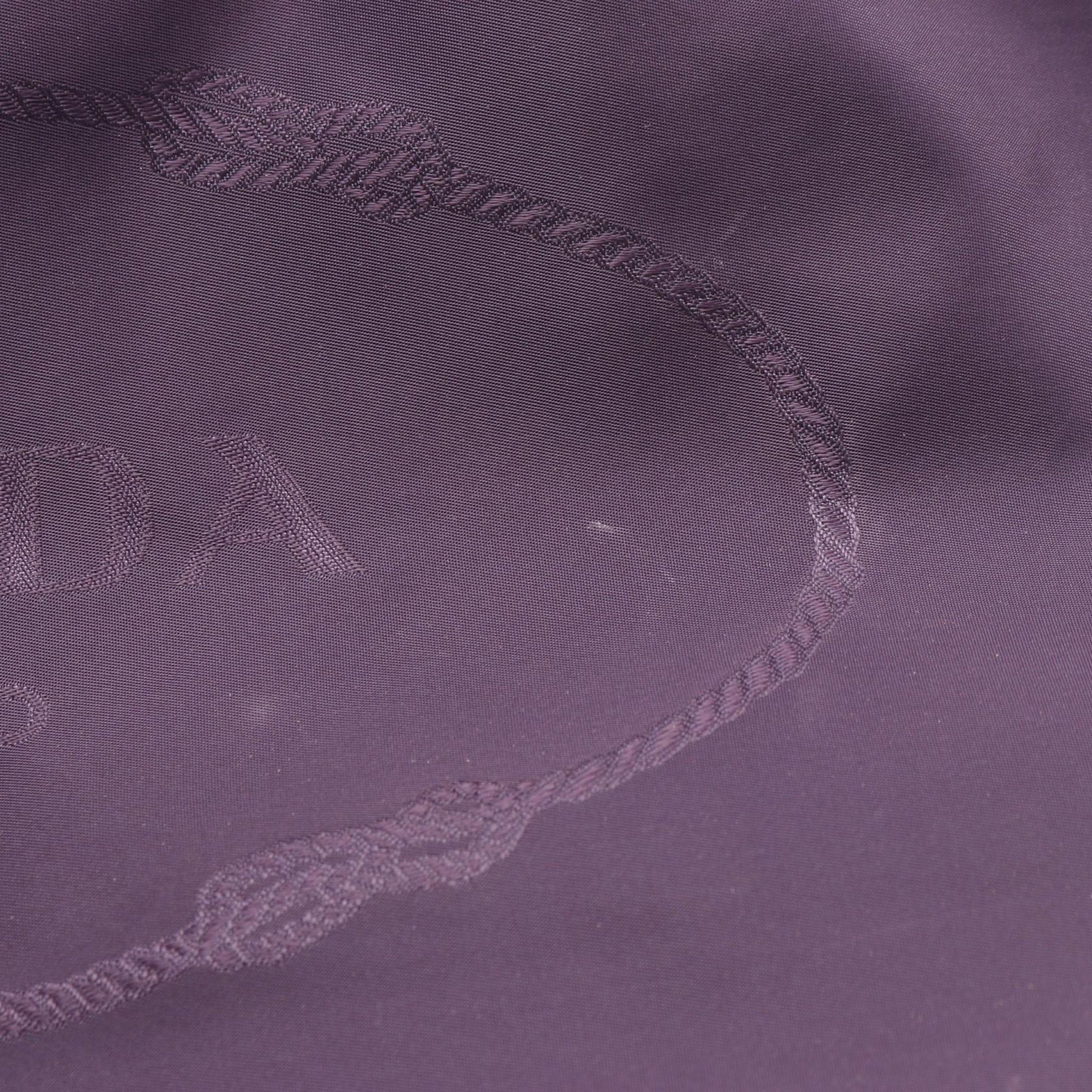 Prada | Pre-Owned Re-Nylon Jacquard Tote | Purple - Image 6
