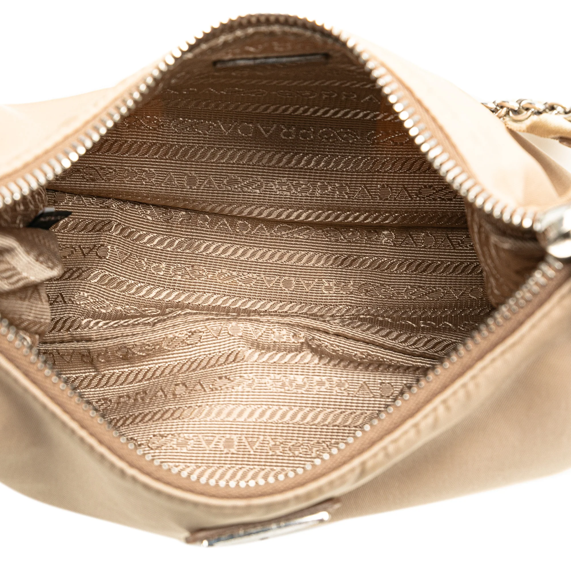 Prada | Pre-Owned Re Nylon Re Edition 2005 Satchel | Beige - Image 11