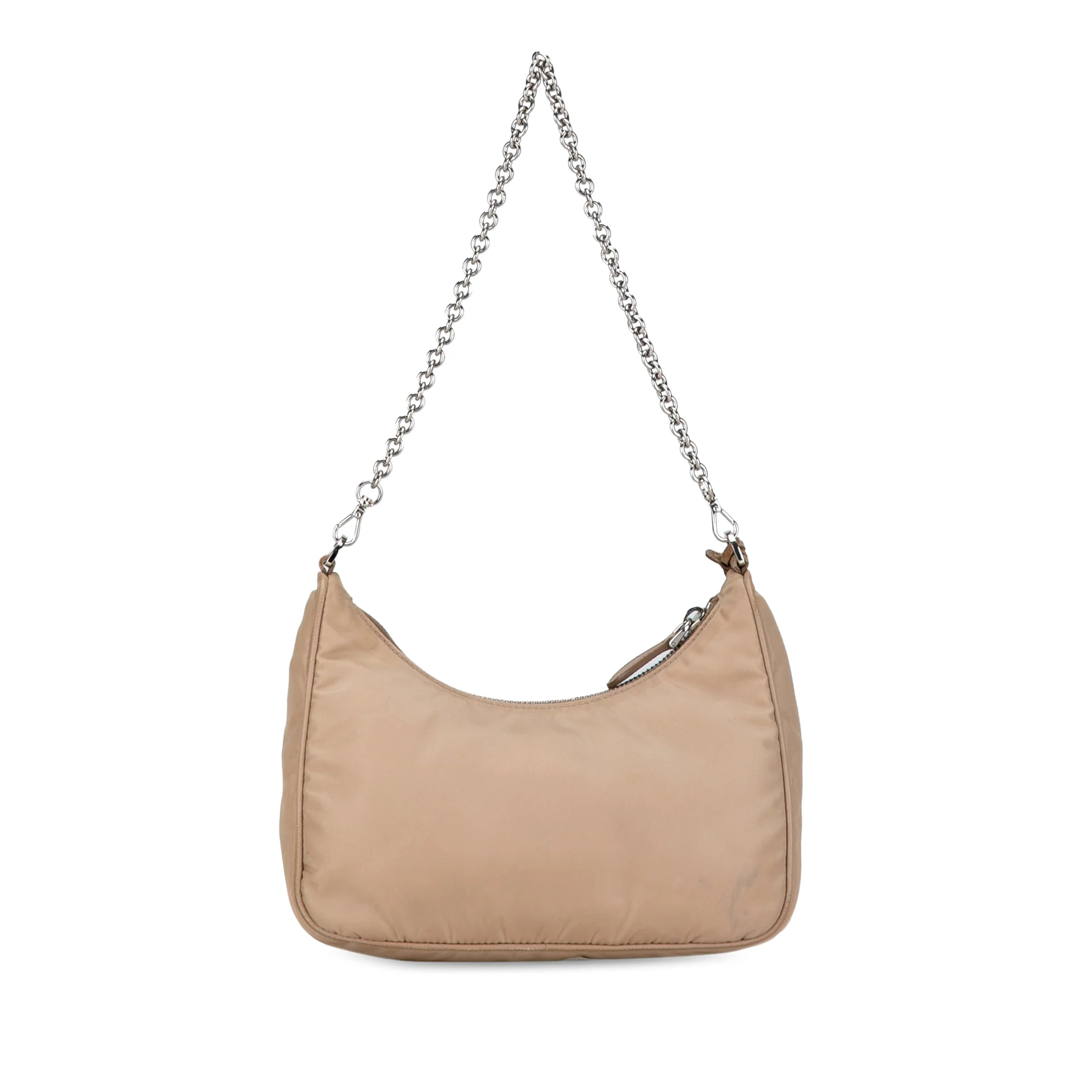 Prada | Pre-Owned Re Nylon Re Edition 2005 Satchel | Beige - Image 9