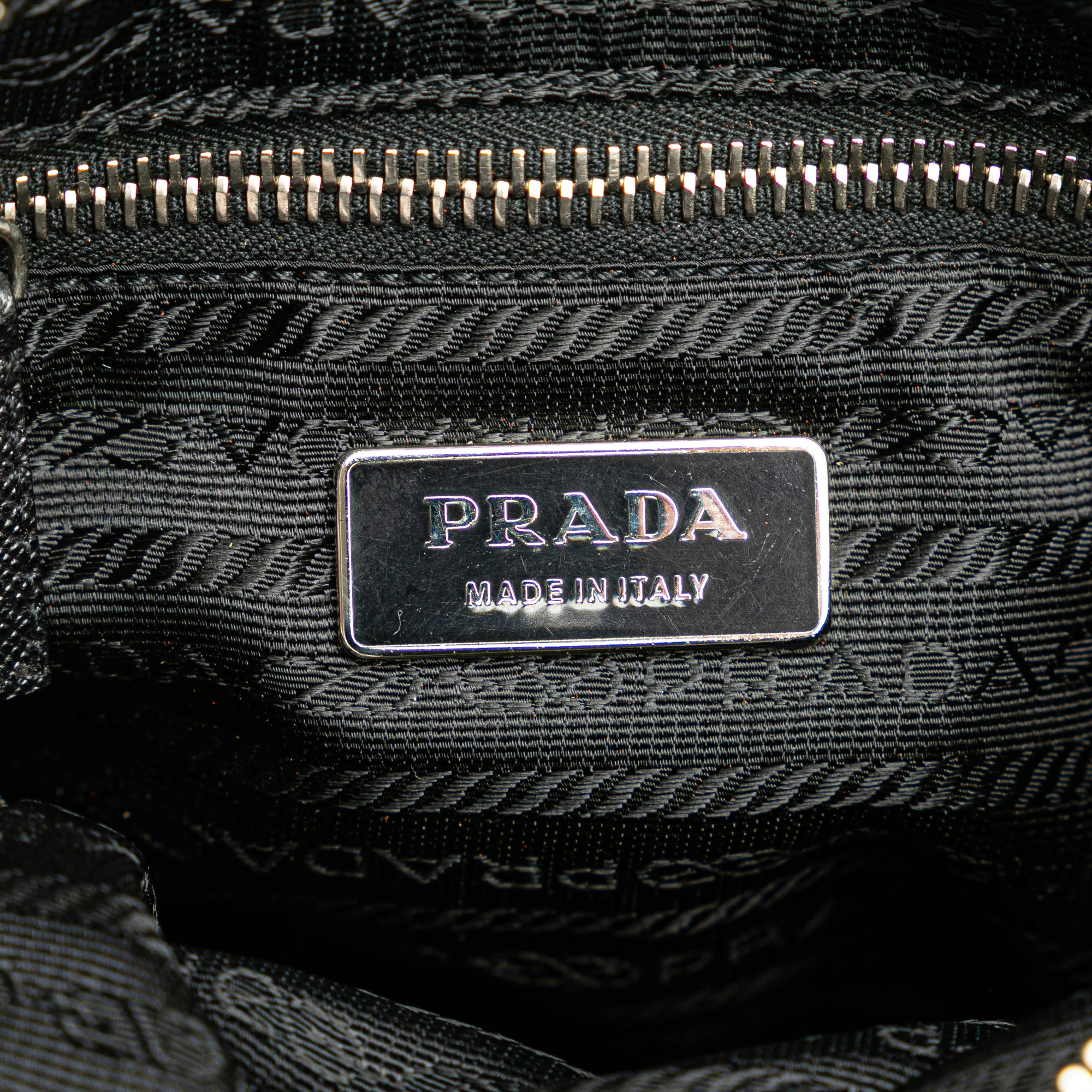 Prada | Pre-Owned Re-Nylon Shoulder Bag | Black - Image 10