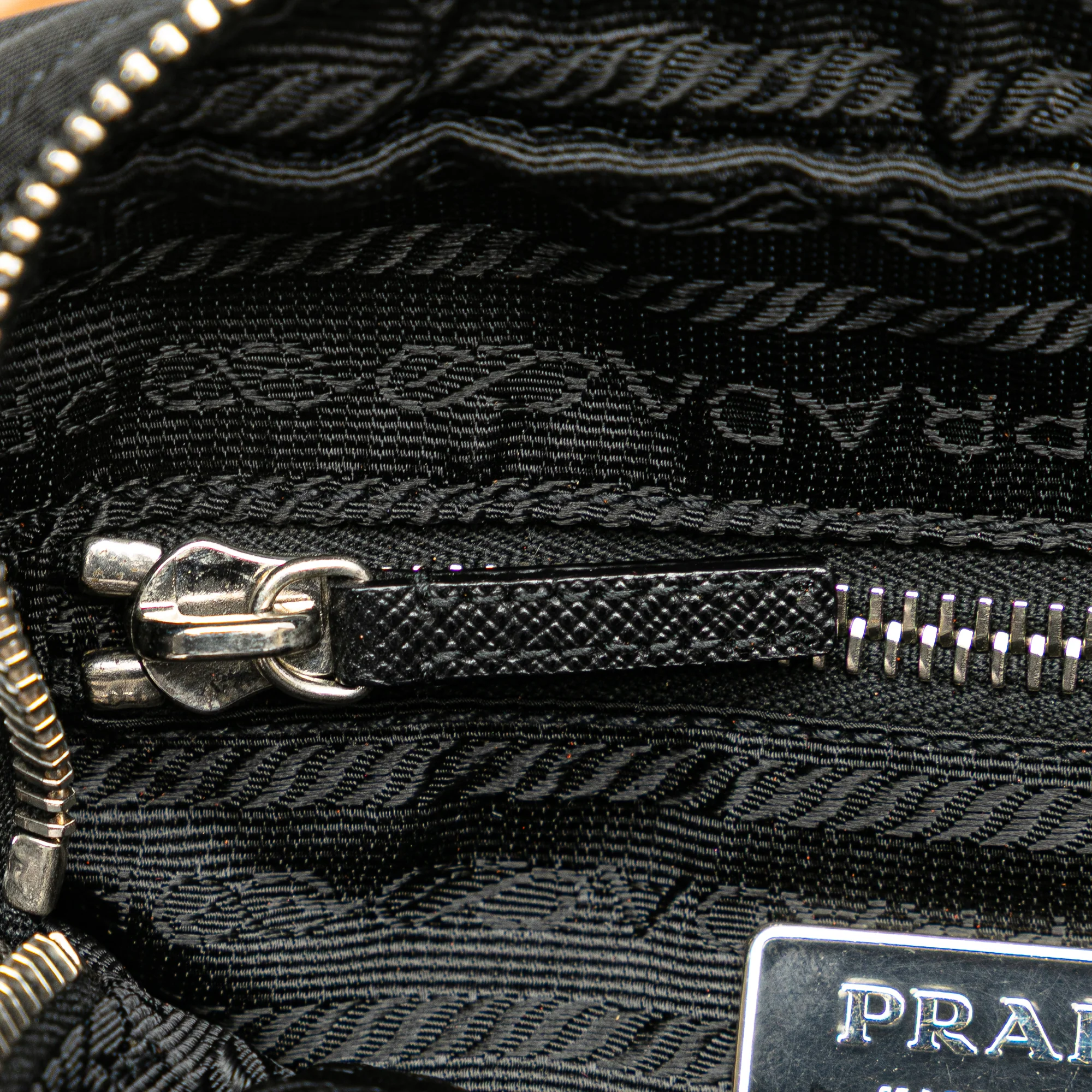 Prada | Pre-Owned Re-Nylon Shoulder Bag | Black - Image 11