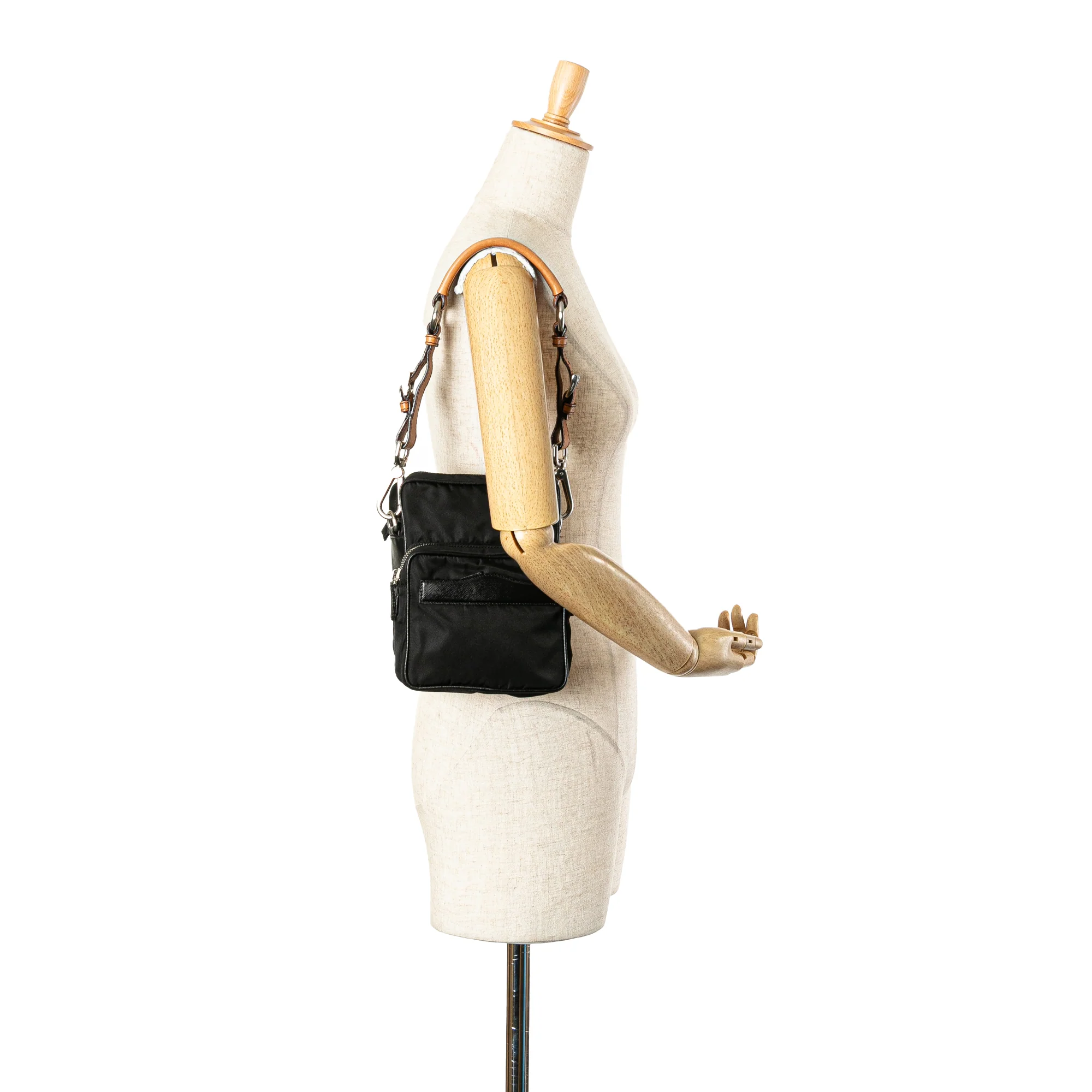 Prada | Pre-Owned Re-Nylon Shoulder Bag | Black - Image 5