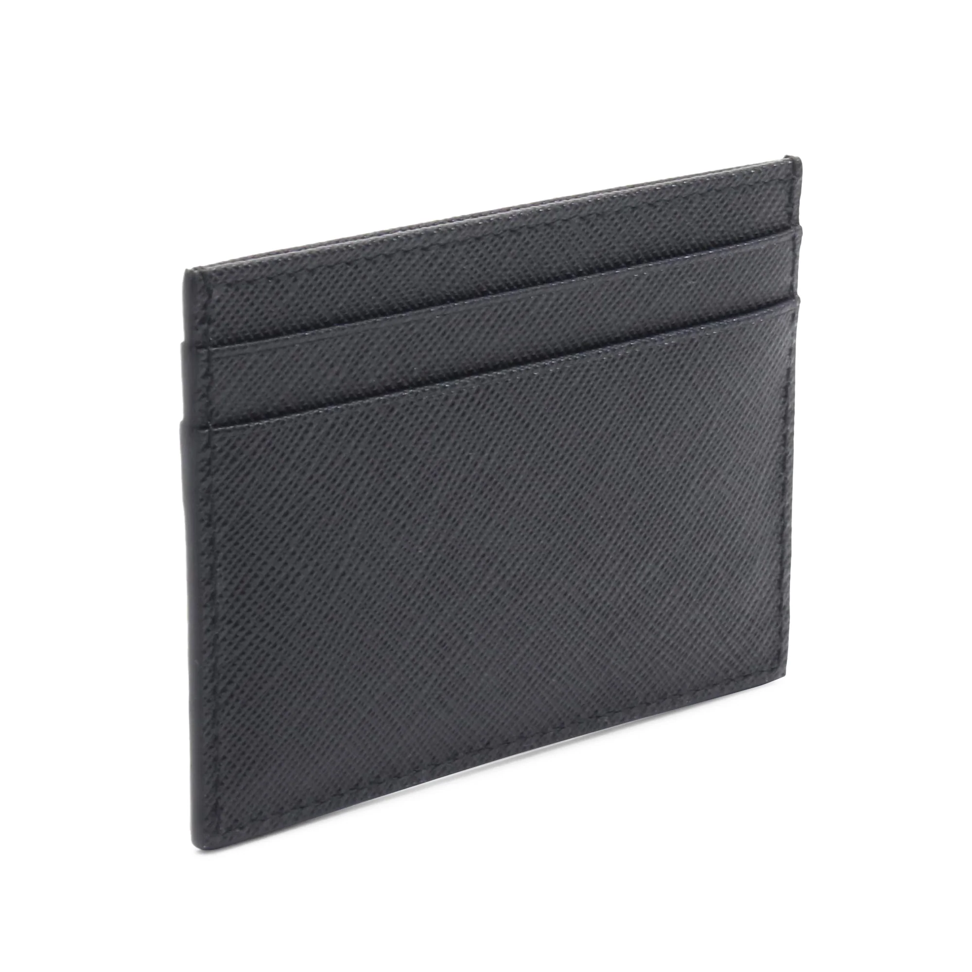 Prada | Pre-Owned Saffiano Card Holder | Black - Image 2