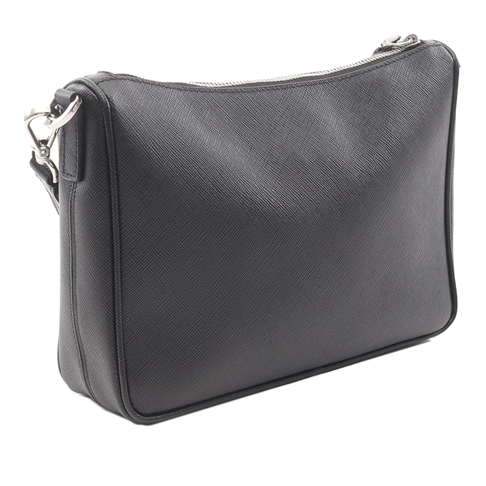 Prada | Pre-Owned Saffiano Shoulder Bag | Black - Image 2