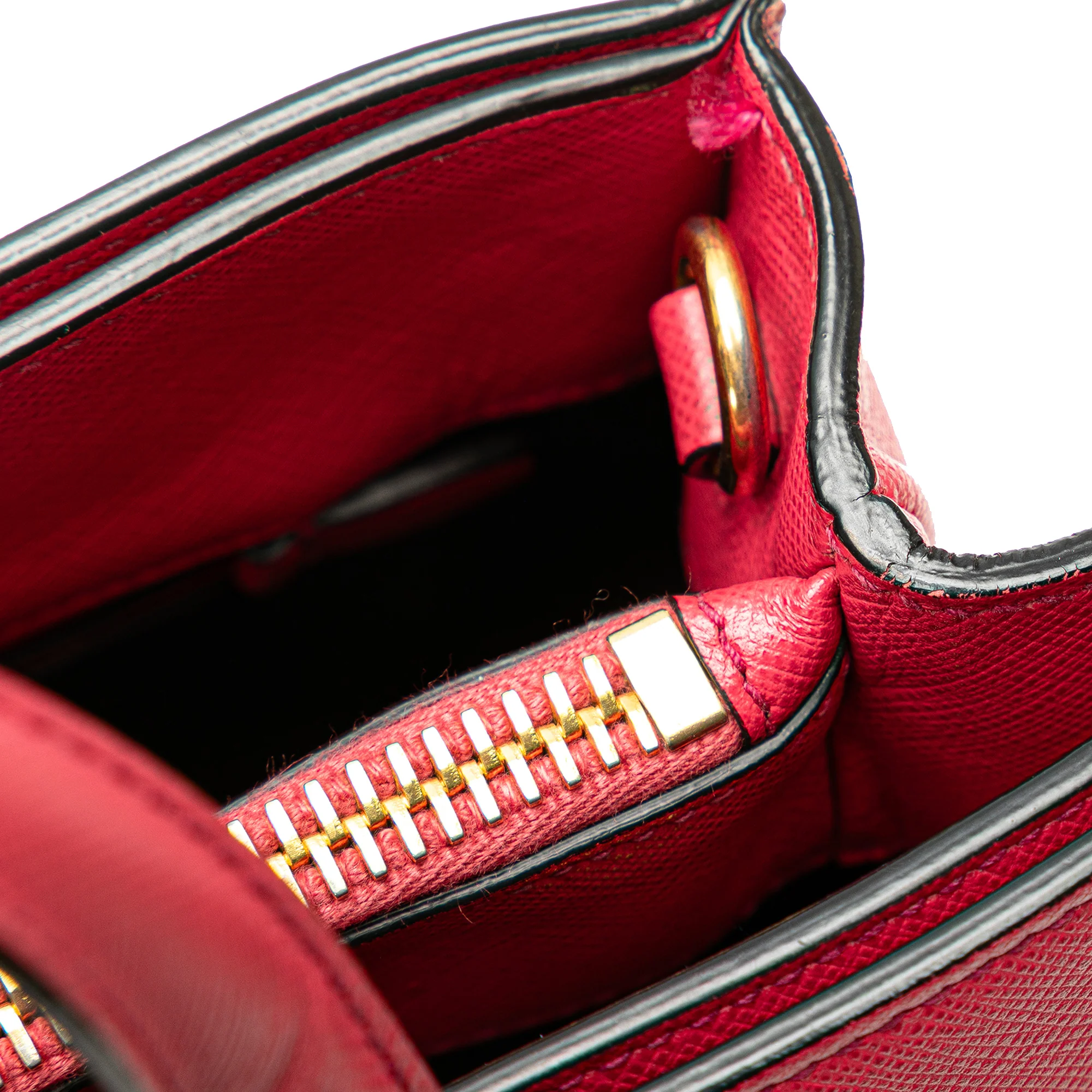 Prada | Pre-Owned Saffiano Soft Triple Pocket Tote | Pink - Image 2