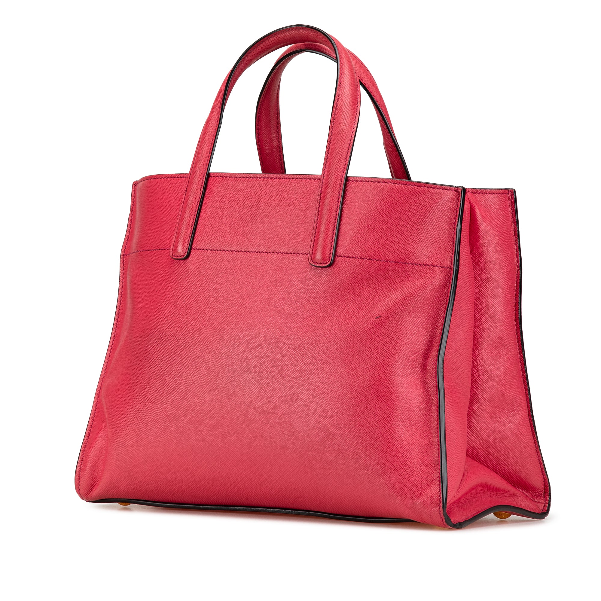 Prada | Pre-Owned Saffiano Soft Triple Pocket Tote | Pink - Image 7