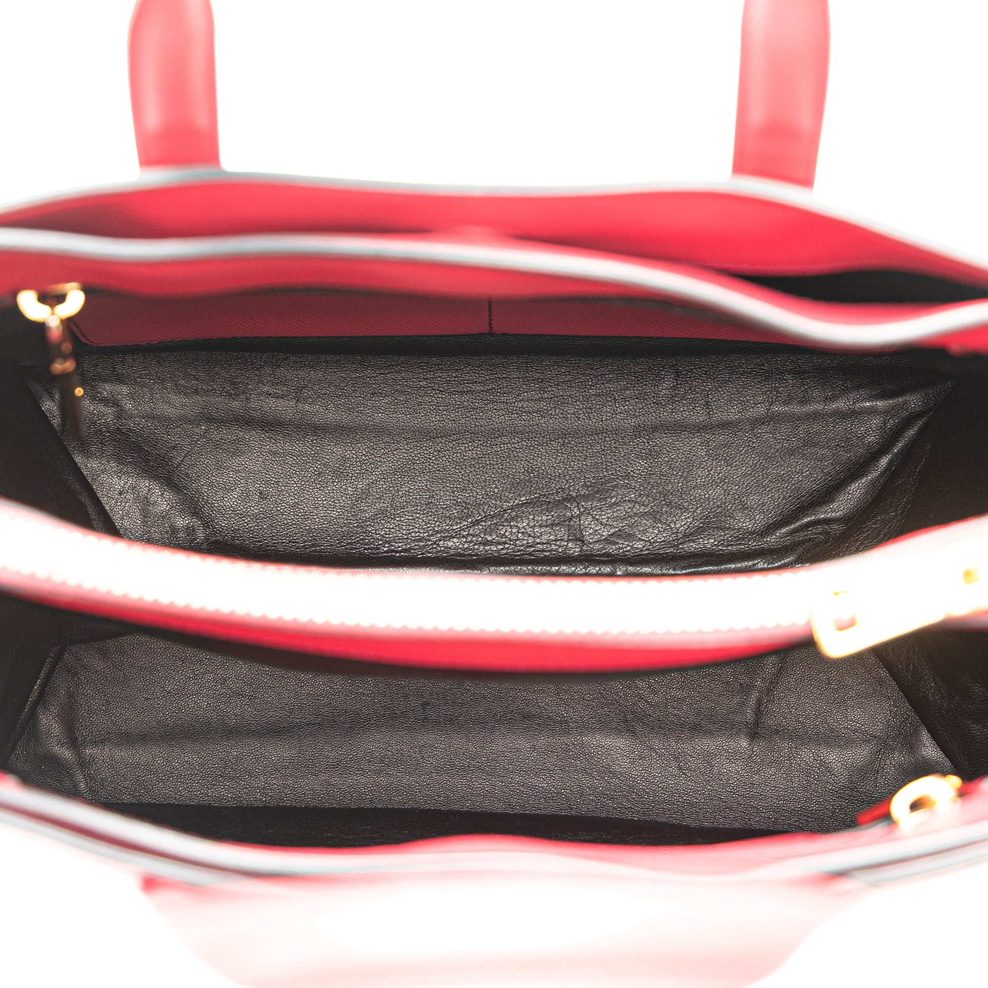 Prada | Pre-Owned Saffiano Soft Triple Pocket Tote | Pink - Image 9
