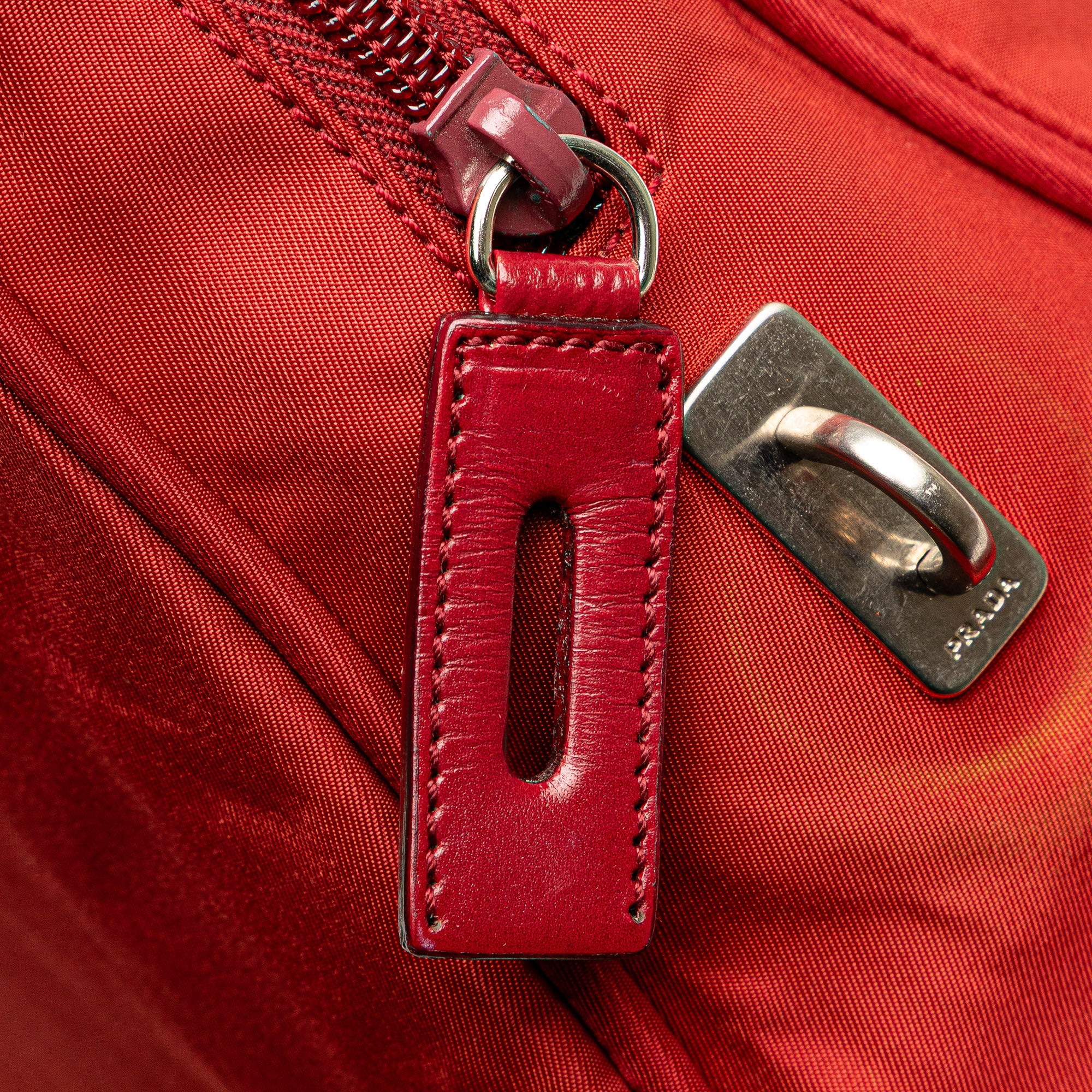 Prada | Pre-Owned Tessuto Handbag | Red - Image 2