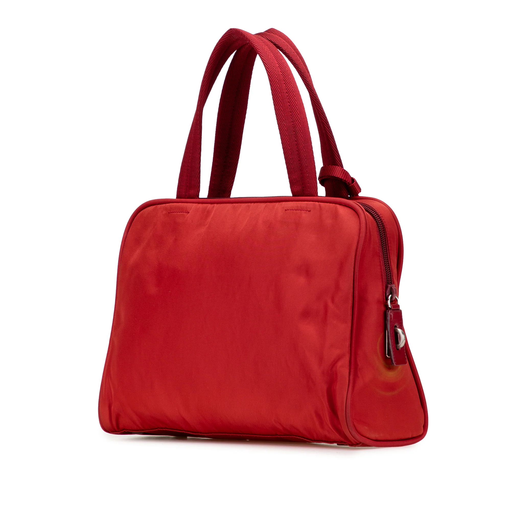 Prada | Pre-Owned Tessuto Handbag | Red - Image 4
