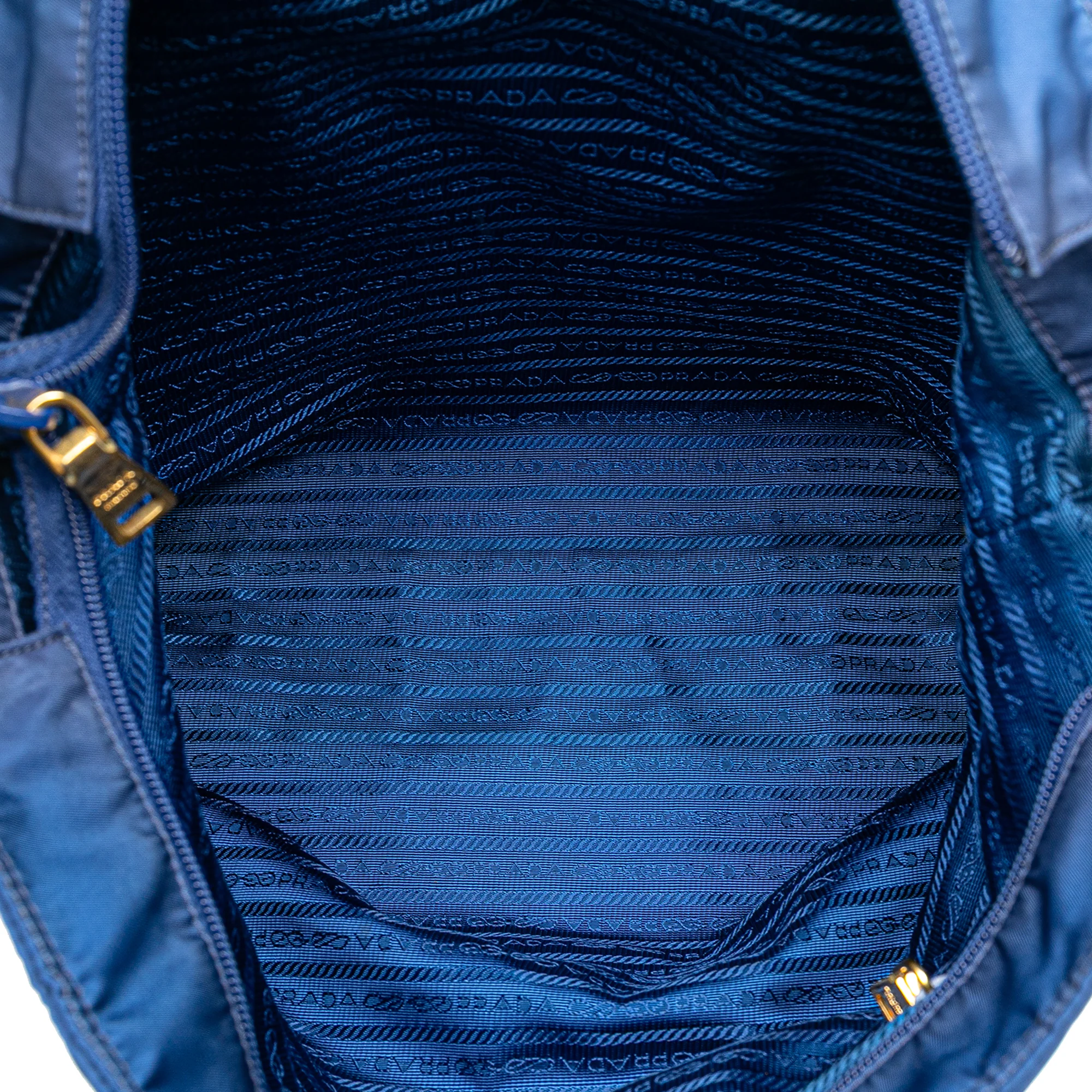 Prada | Pre-Owned Tessuto Satchel | Blue - Image 8