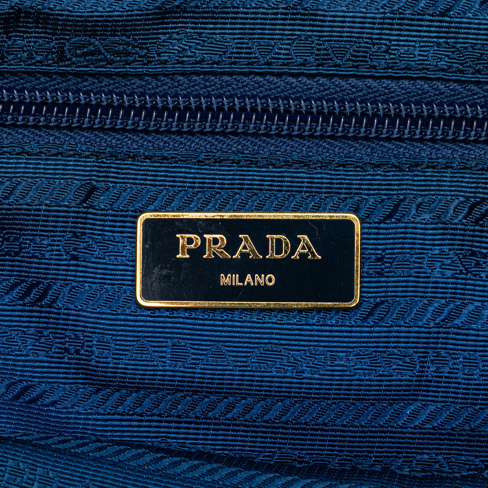 Prada | Pre-Owned Tessuto Satchel | Blue - Image 9