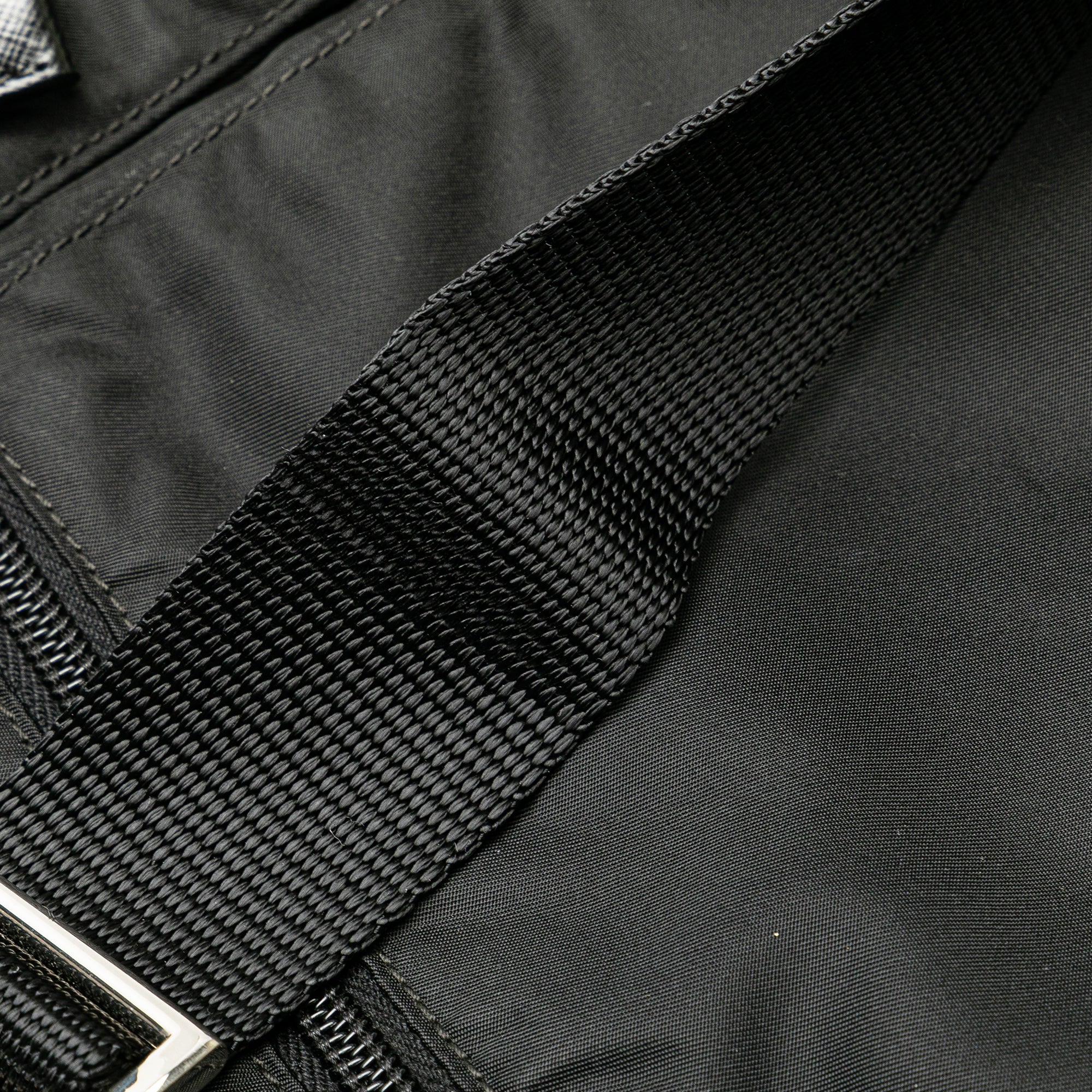 Prada | Pre-Owned Tessuto Zip Top Crossbody - II | Black - Image 10