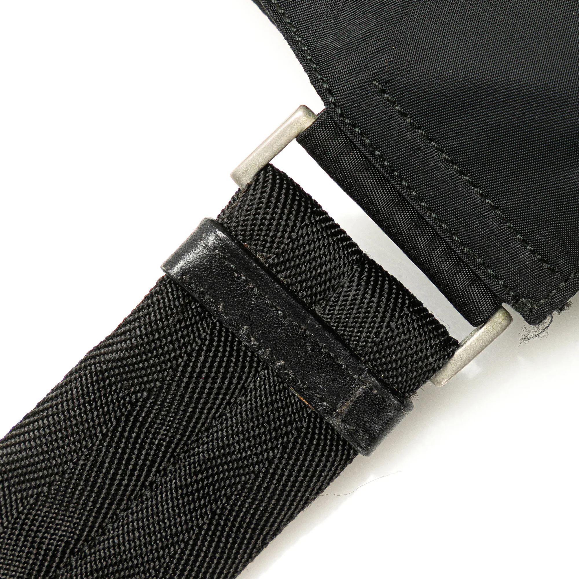Prada | Pre-Owned Tessuto Zip Top Crossbody - IV | Black - Image 10