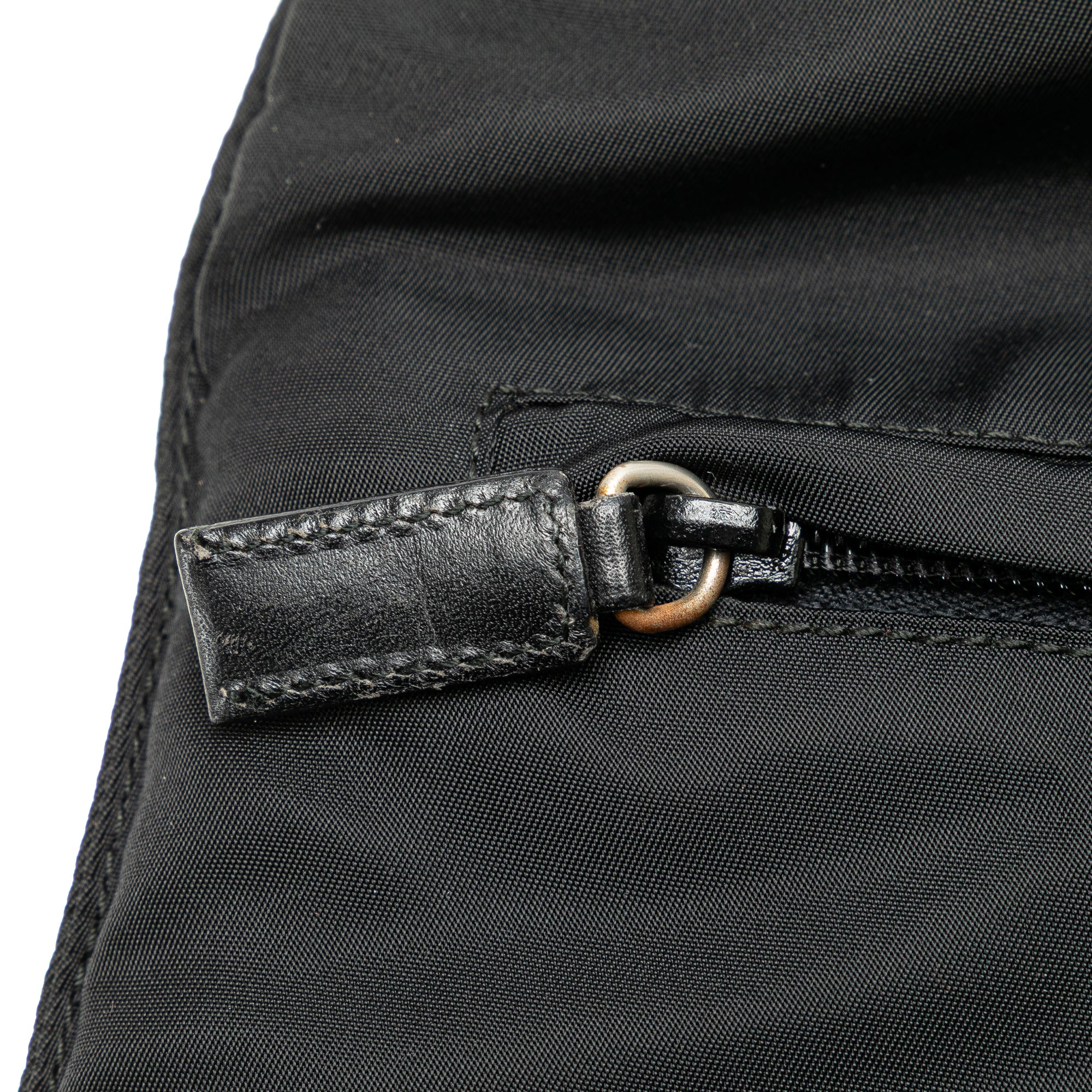 Prada | Pre-Owned Tessuto Zip Top Crossbody - IV | Black - Image 9