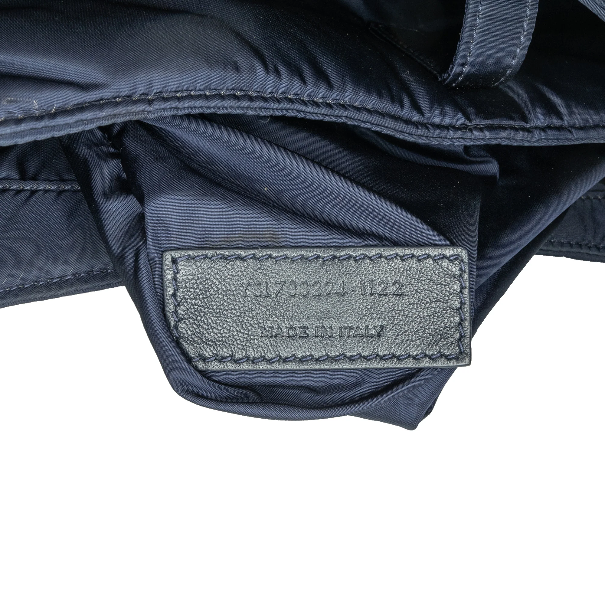Saint Laurent | Pre-Owned Nylon Le 5 a 7 | Blue/Navy - Image 5
