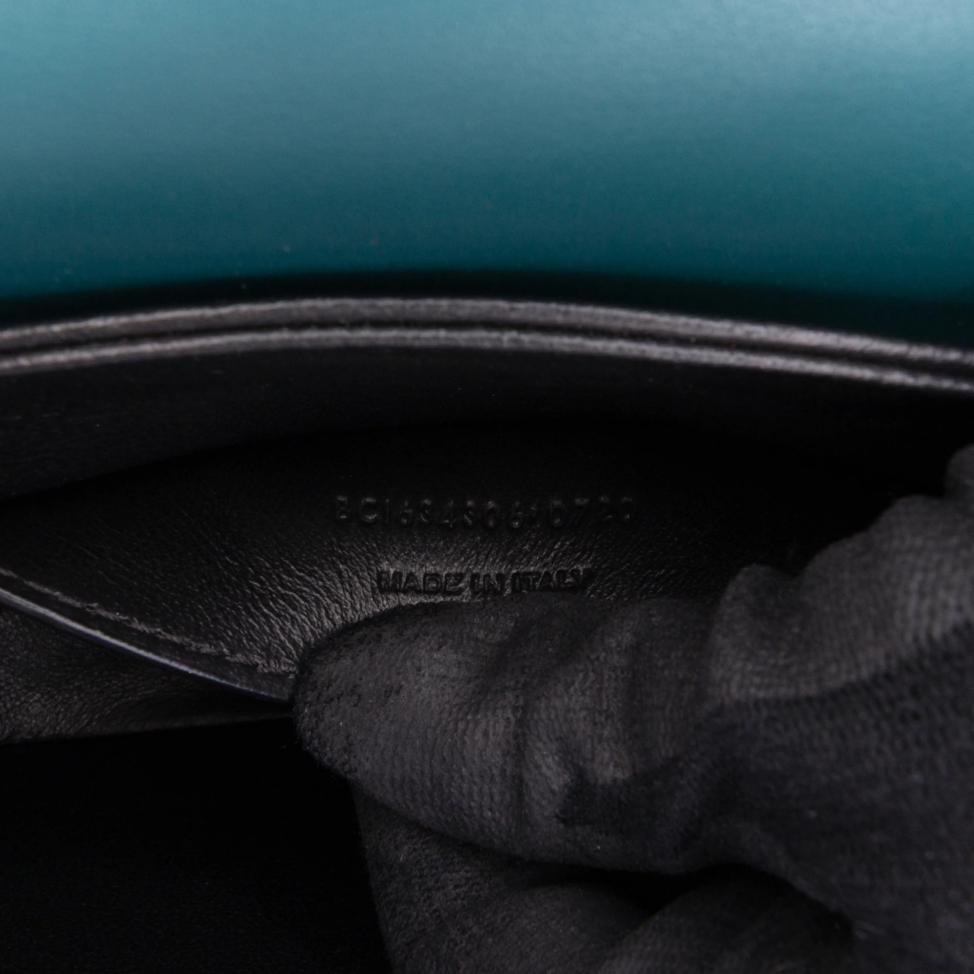 Saint Laurent | Pre-Owned Small Leather Solferino Satchel In Box | Blue - Image 7