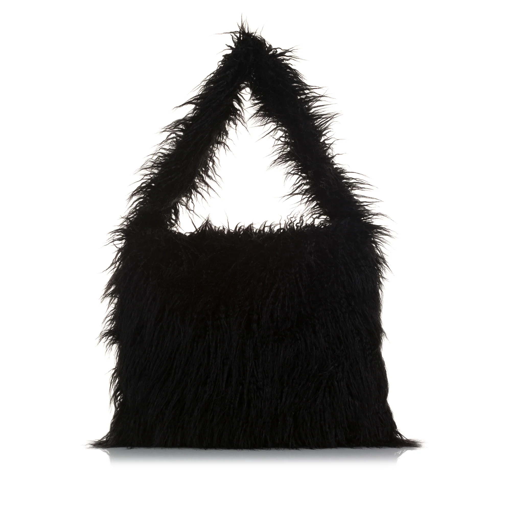 Stella McCartney | Pre-Owned x Ed Curtis Faux Fur Shoulder Bag | Black - Image 6