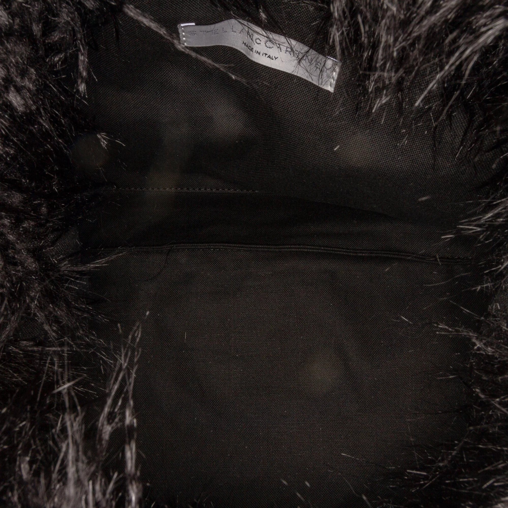 Stella McCartney | Pre-Owned x Ed Curtis Faux Fur Shoulder Bag | Black - Image 8