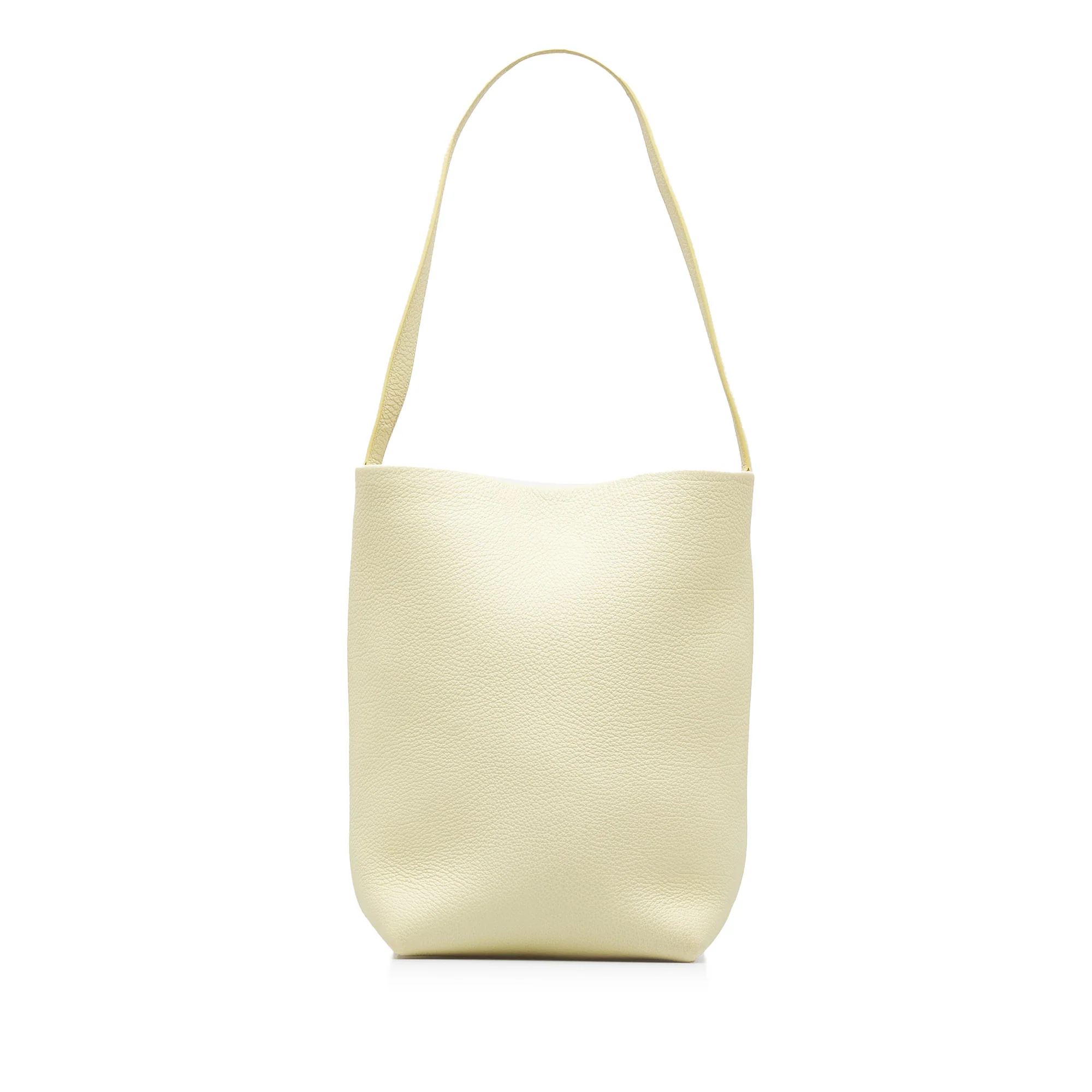 The Row | Pre-Owned Medium N/S Park Tote | Yellow/Light Yellow - Image 5