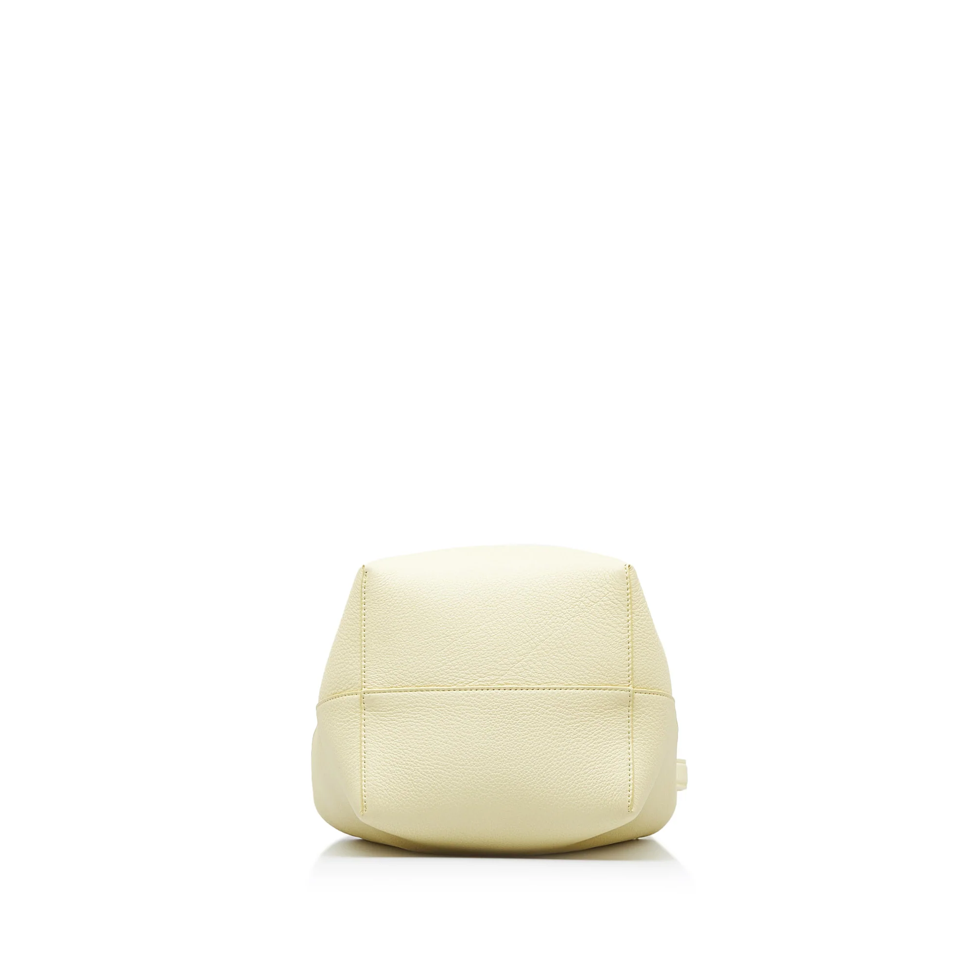 The Row | Pre-Owned Medium N/S Park Tote | Yellow/Light Yellow - Image 6