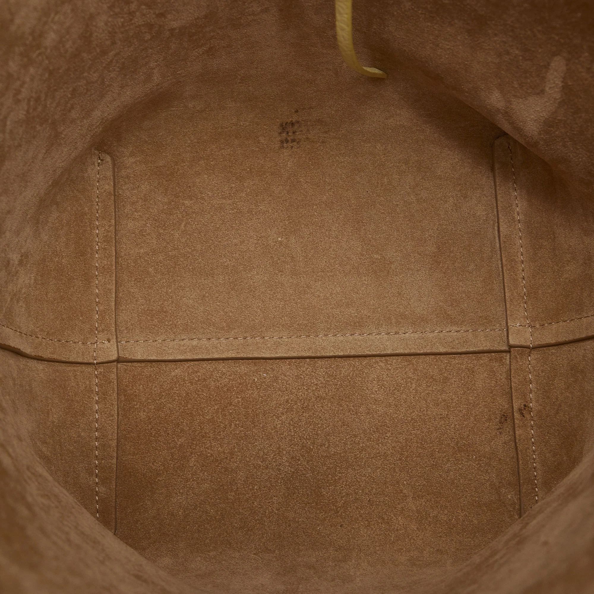 The Row | Pre-Owned Medium N/S Park Tote | Yellow/Light Yellow - Image 7