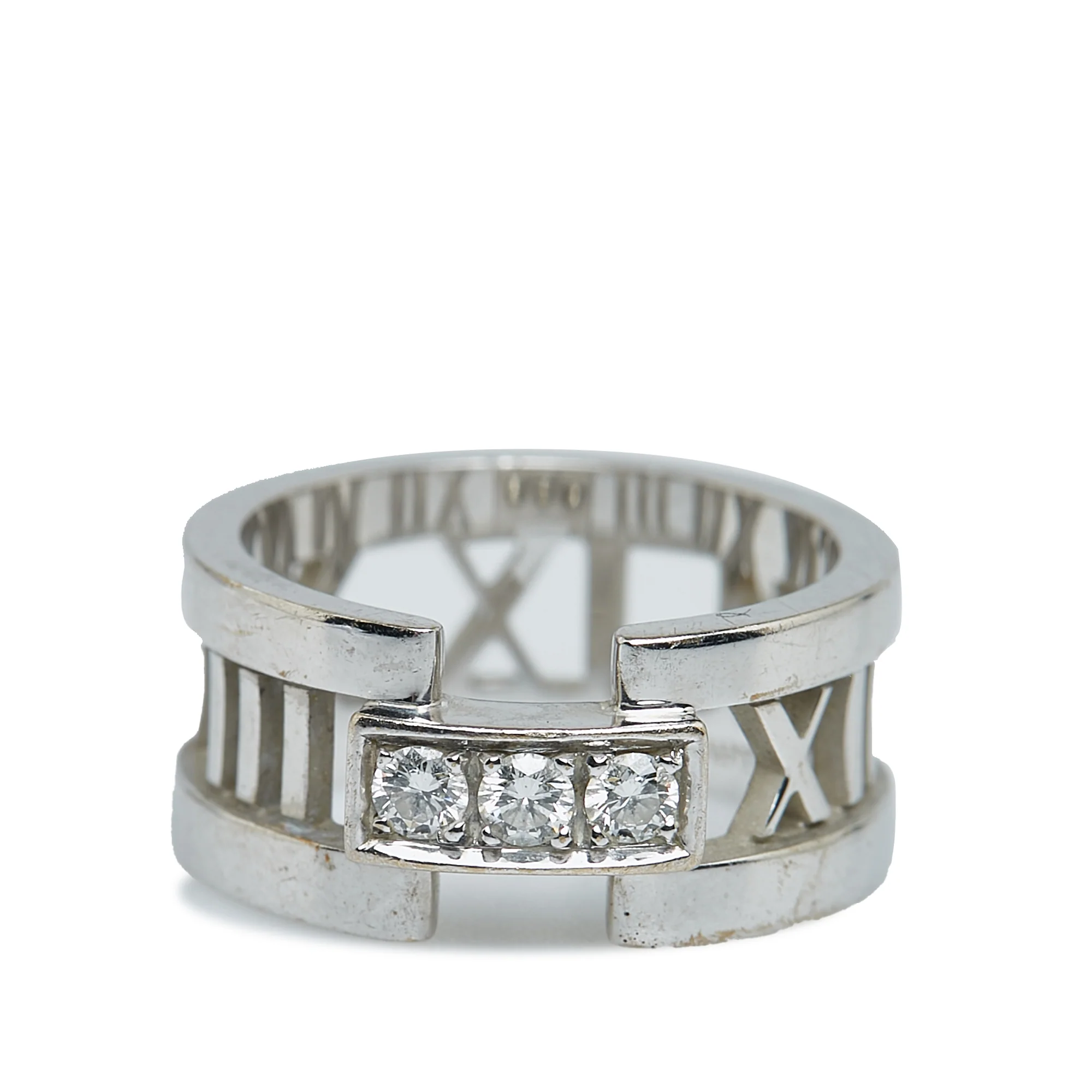 Tiffany | Pre-Owned Atlas Diamond Ring | Silver