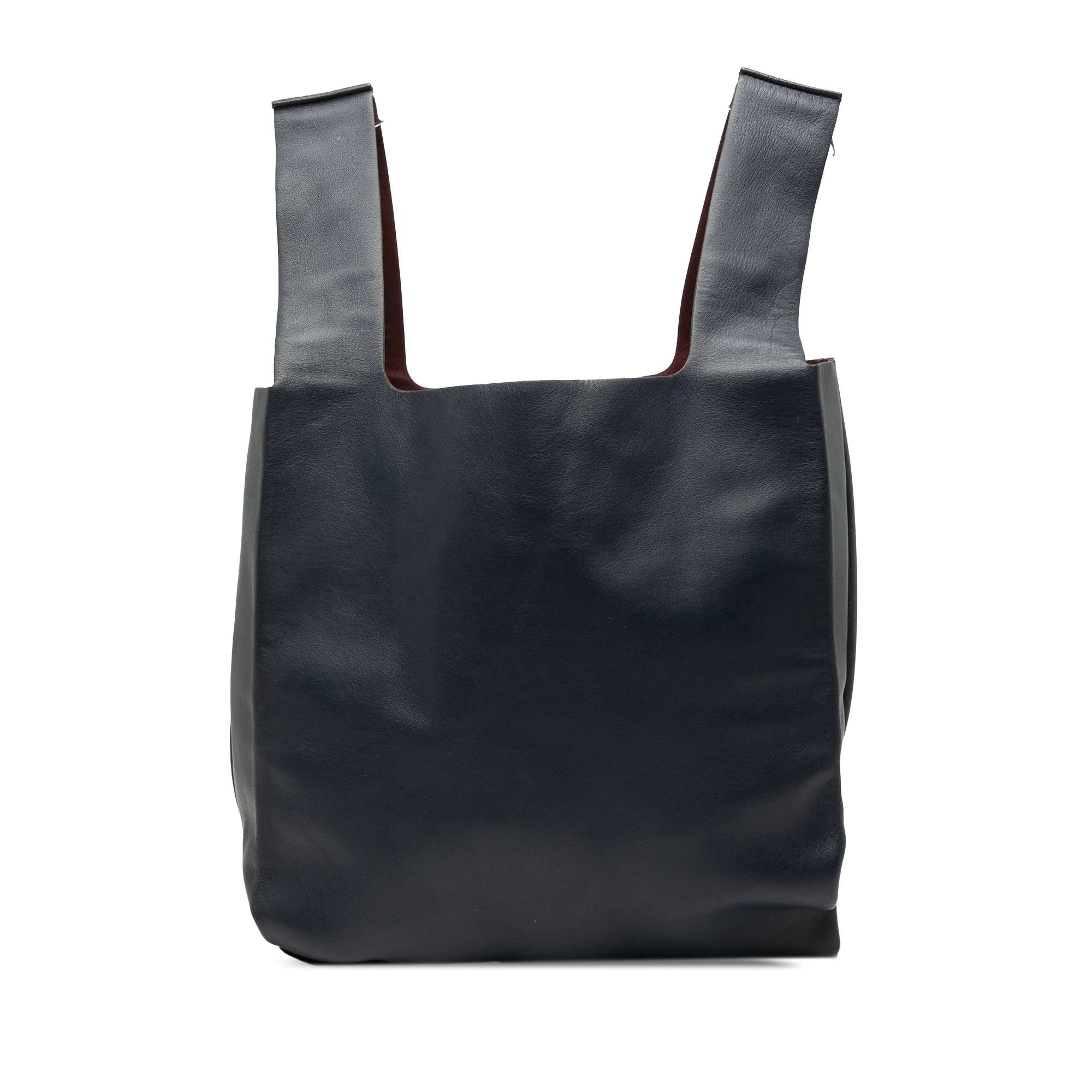 Valentino | Pre-Owned Reversible Leather Shopper Tote | Black