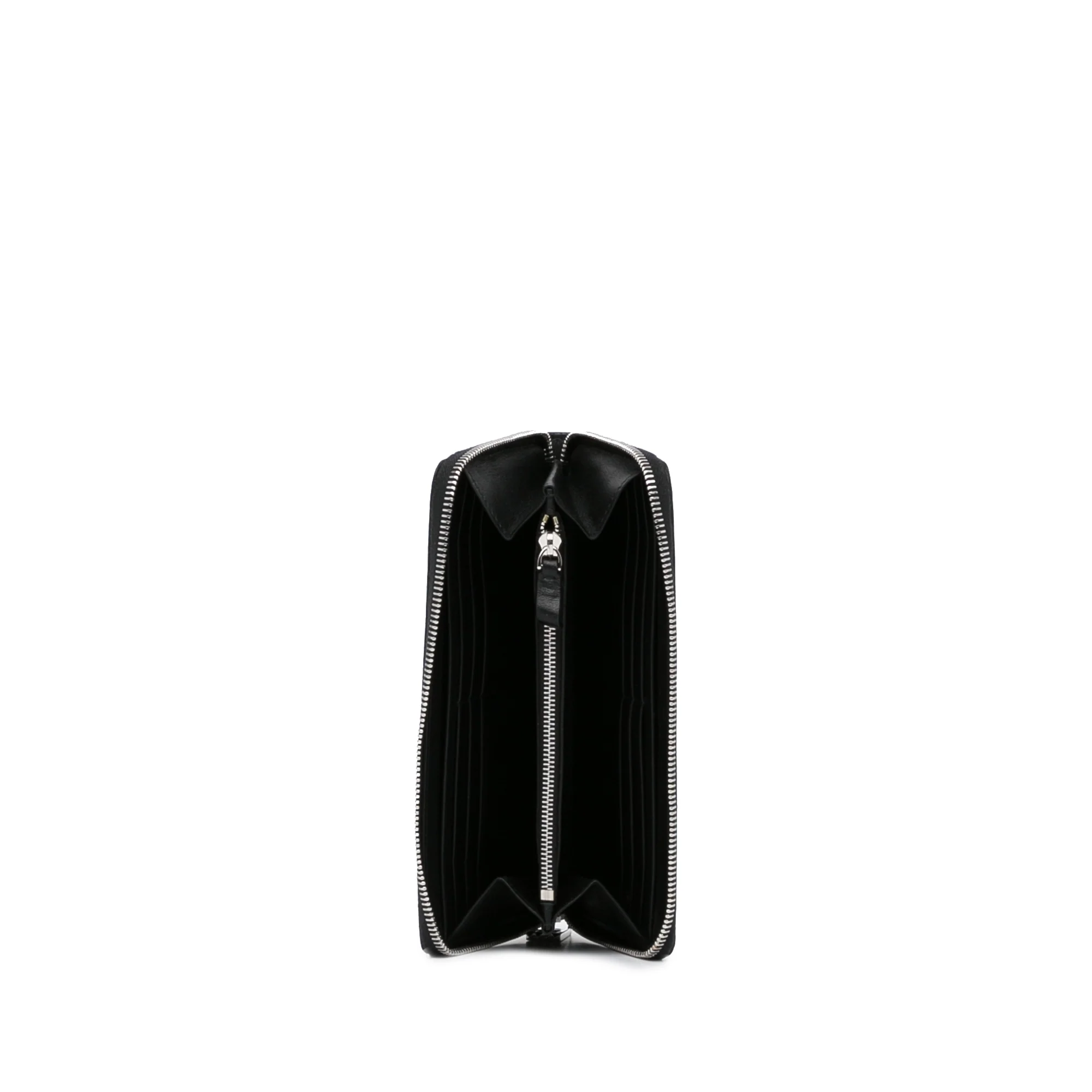 Valentino | Pre-Owned Studded Zip Around Wallet | Black - Image 10