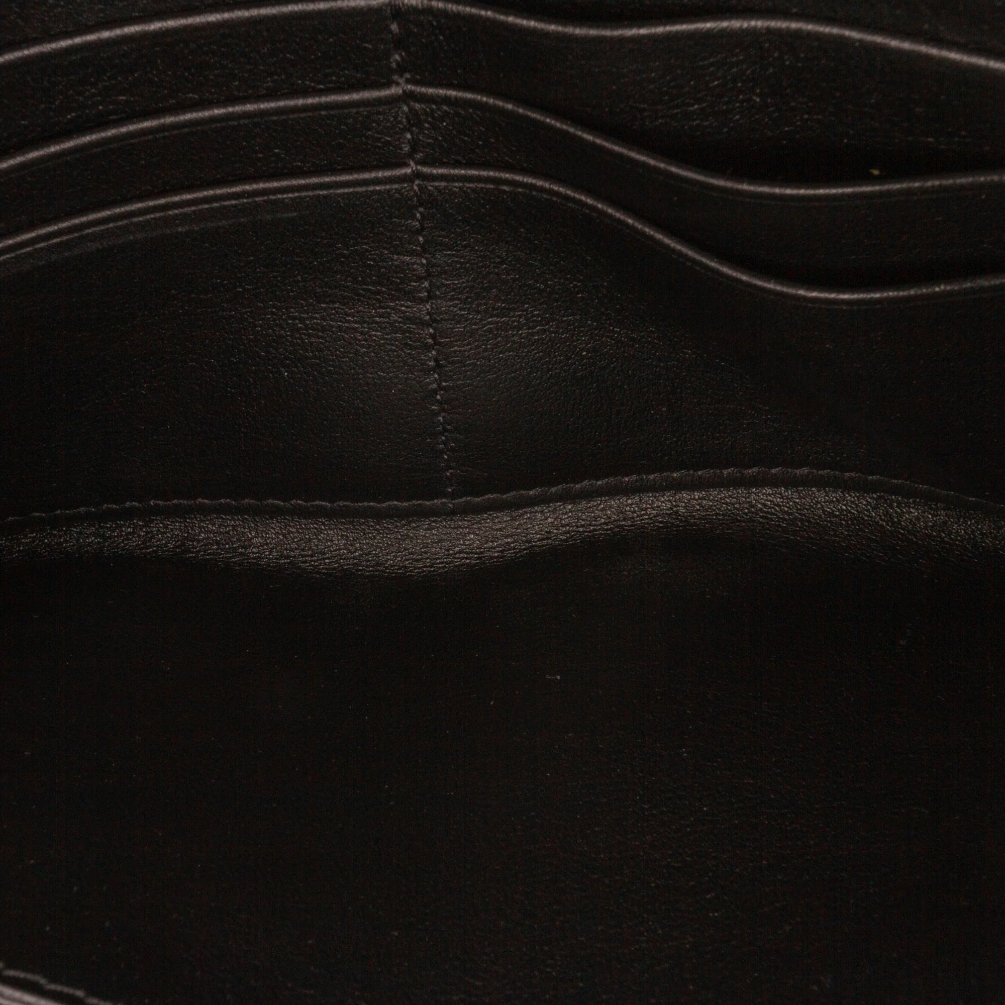 Valentino | Pre-Owned Studded Zip Around Wallet | Black - Image 2