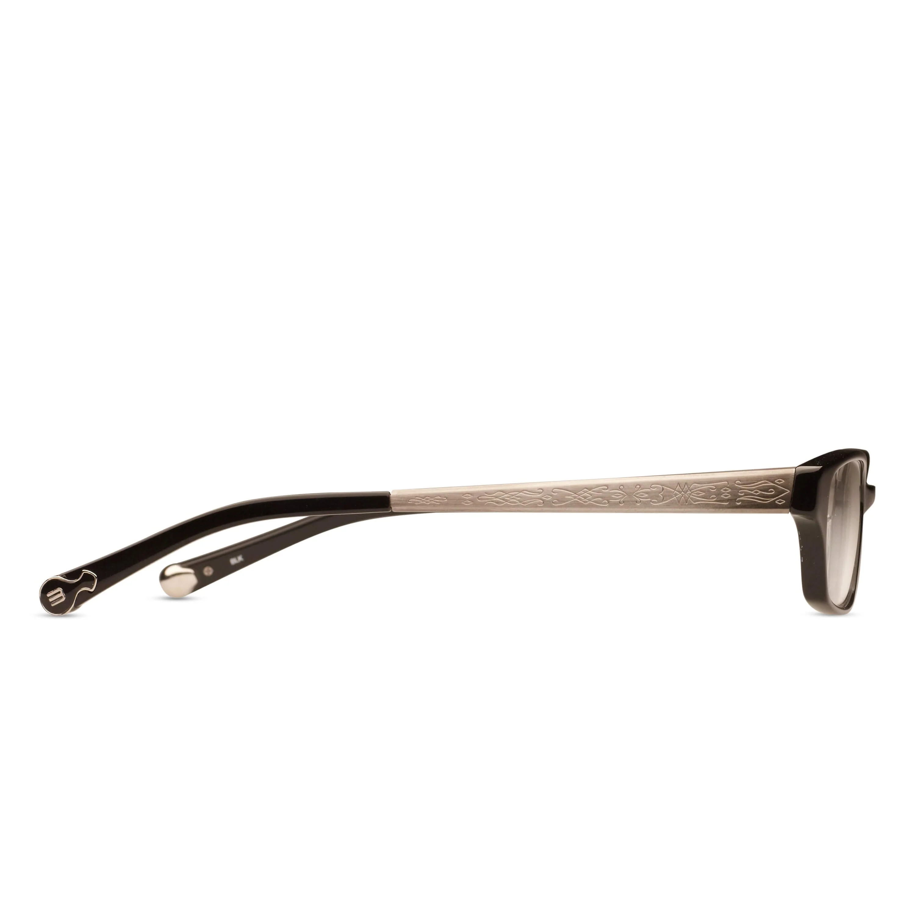 Unisex | M2003 Rectangle Optical | Black | Clear Lens | 54MM - Image 2