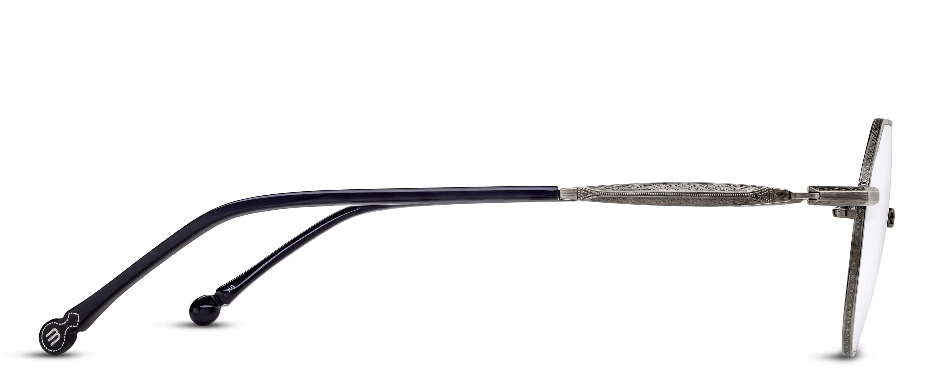 Unisex | M3144 Panto Optical Glass | Antique Silver | Clear | 46MM - Image 2