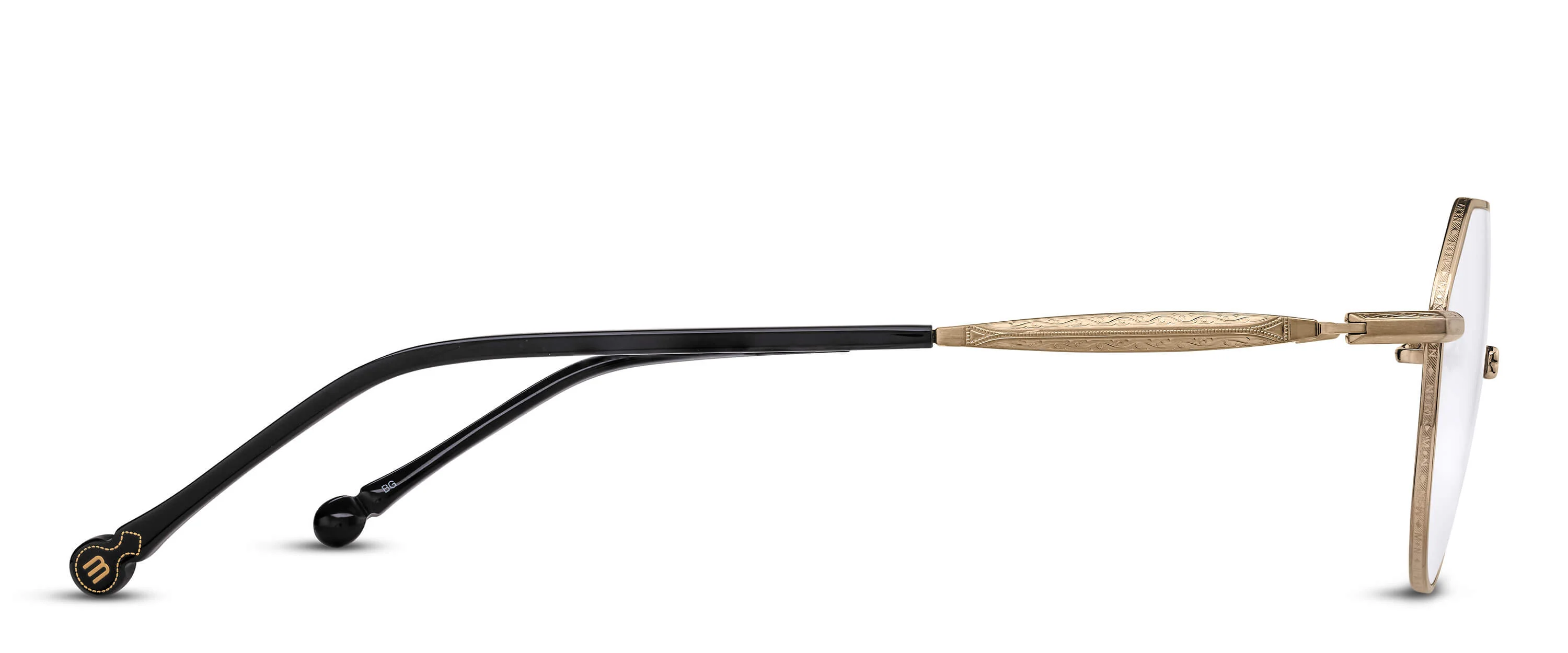 Unisex | M3144 Panto Optical Glass | Brushed Gold | Clear | 46MM - Image 2