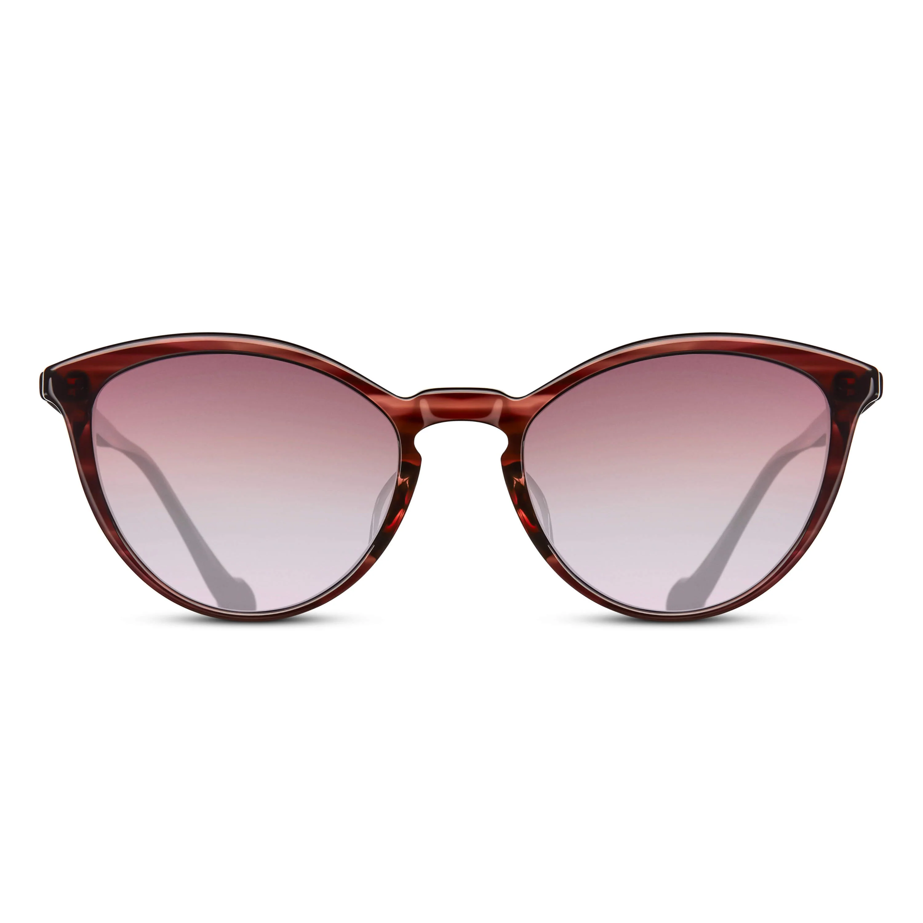 Womens | M1025 Cat Eye Sunglass | Bordeaux Stripe | Pink Gradient Lens | 55MM