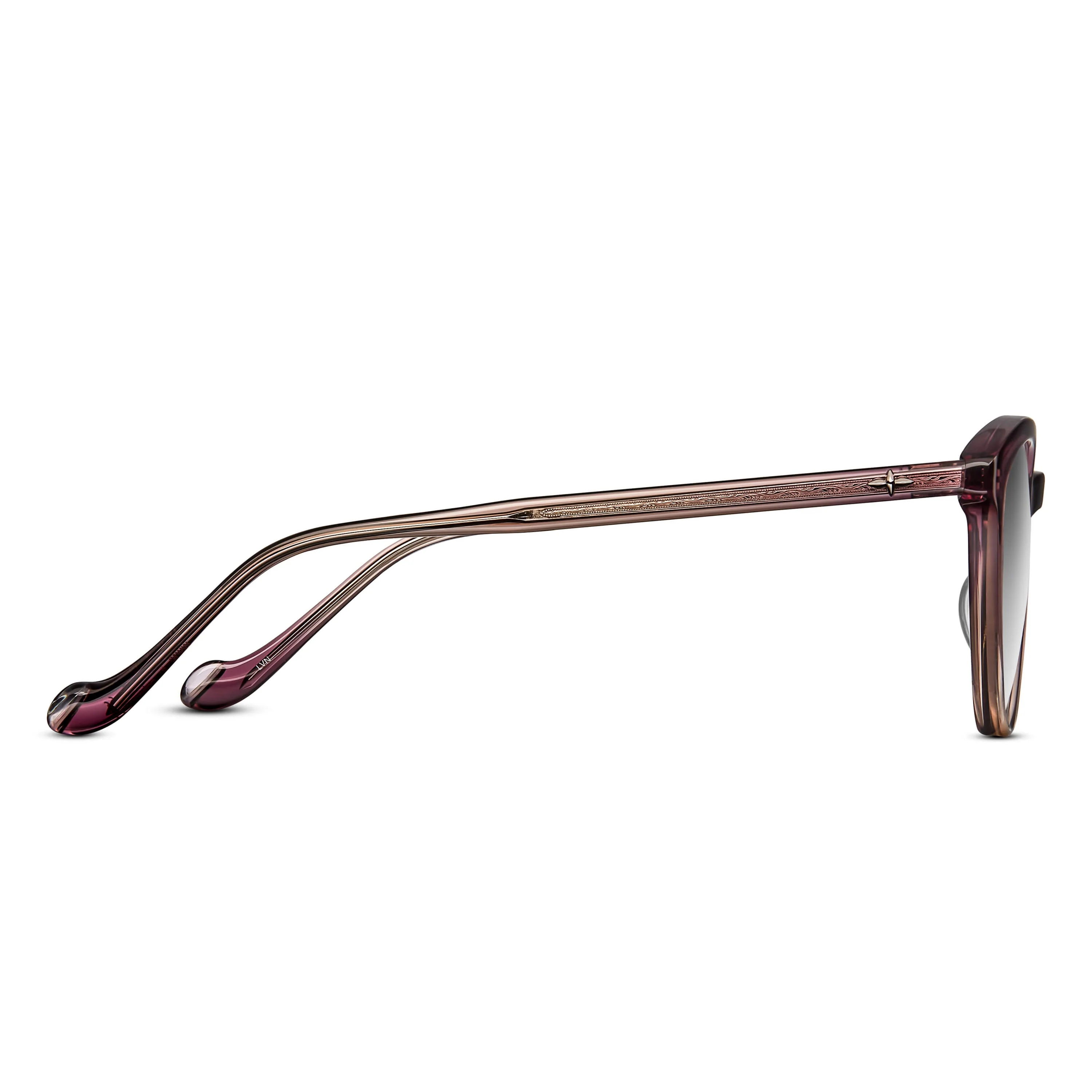 Womens | M1025 Cat Eye Sunglass | Lavender | Grey Gradient Lens | 55MM - Image 2
