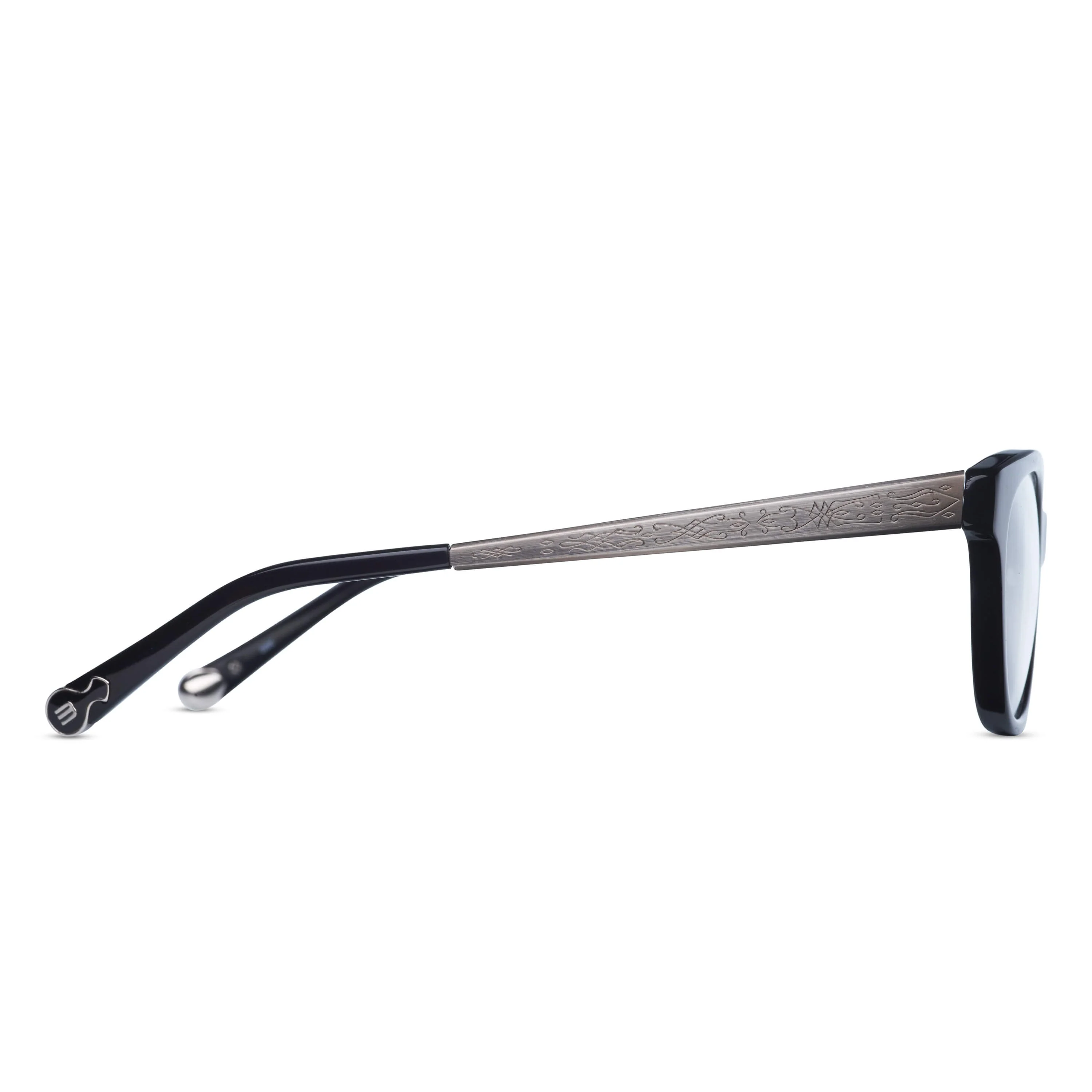 Womens | M2013 Rectangle Optical | Shiny Black | Clear Lens | 48MM - Image 2